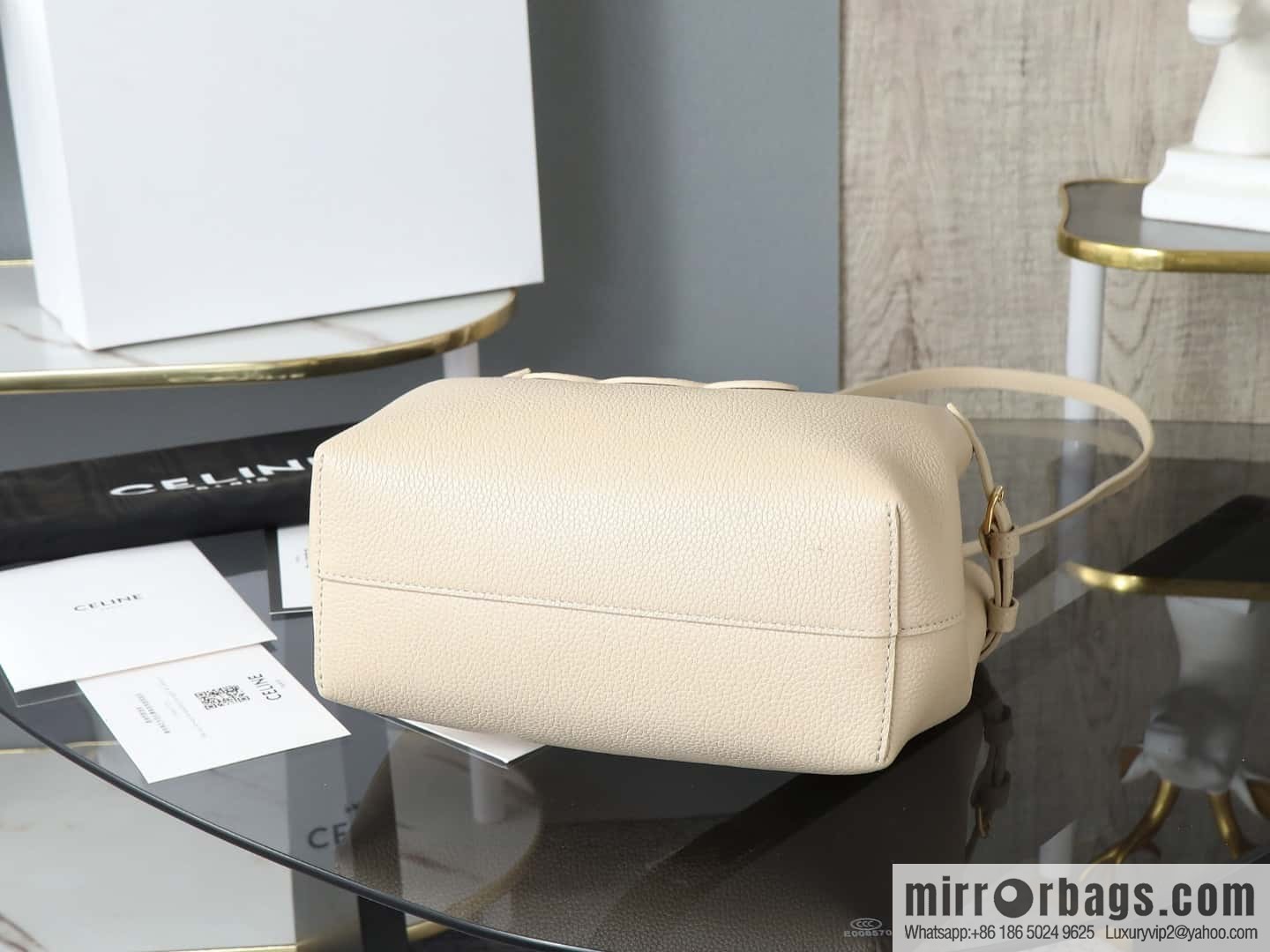[Premium quality, all-steel hardware] New product launched cabas anais granular cow leather handbag, small model number: 118613