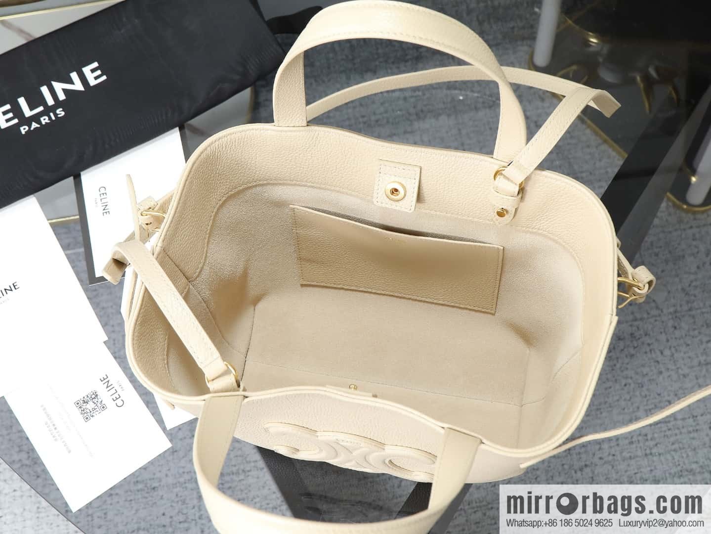 [Premium quality, all-steel hardware] New product launched cabas anais granular cow leather handbag, small model number: 118613