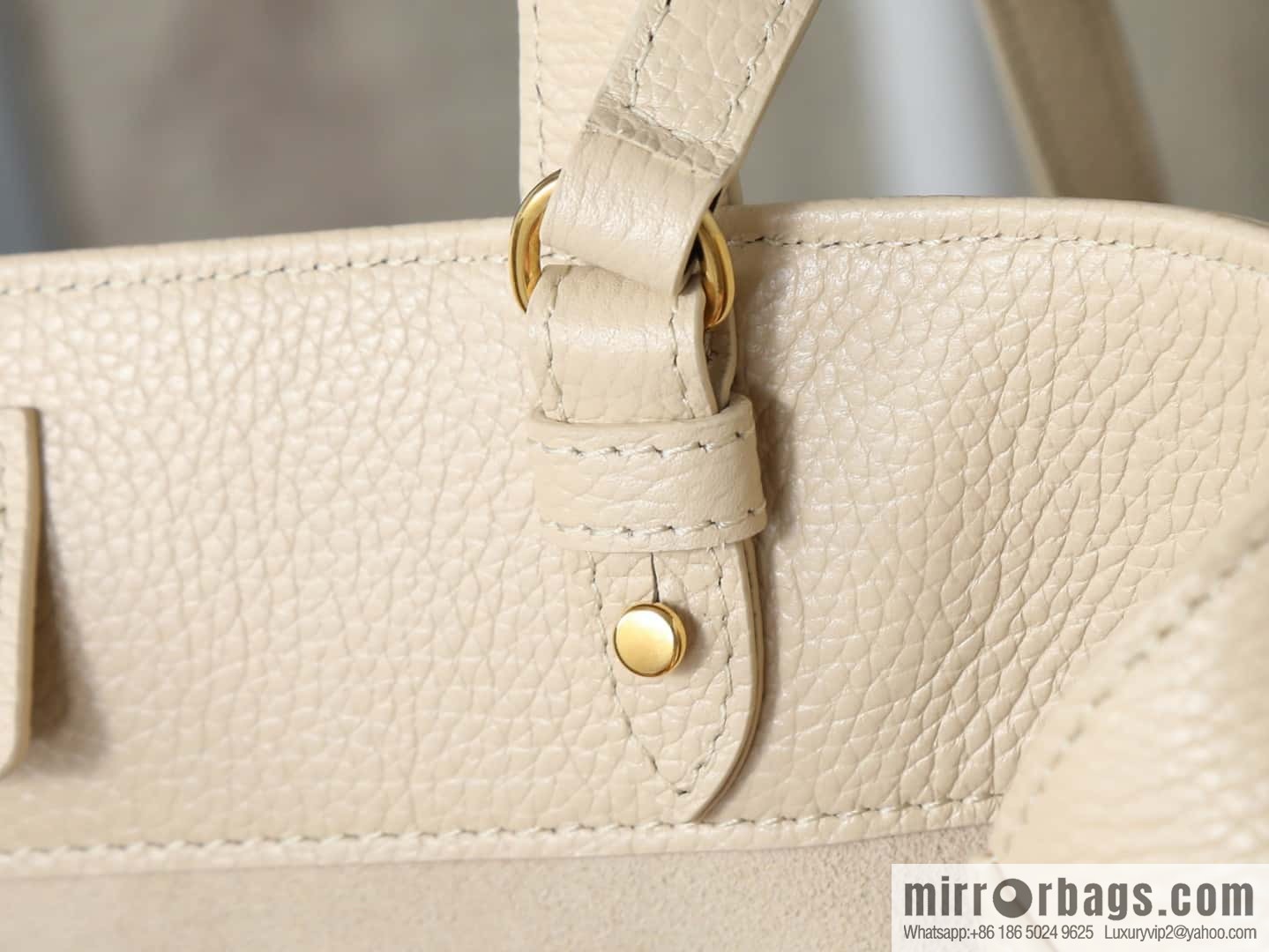 [Premium quality, all-steel hardware] New product launched cabas anais granular cow leather handbag, small model number: 118613