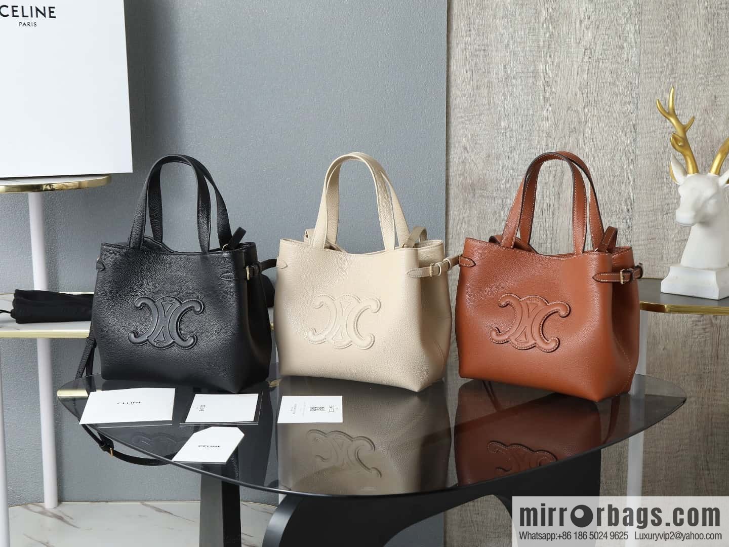 [Premium quality, all-steel hardware] New product launched cabas anais granular cow leather handbag, small model number: 118613