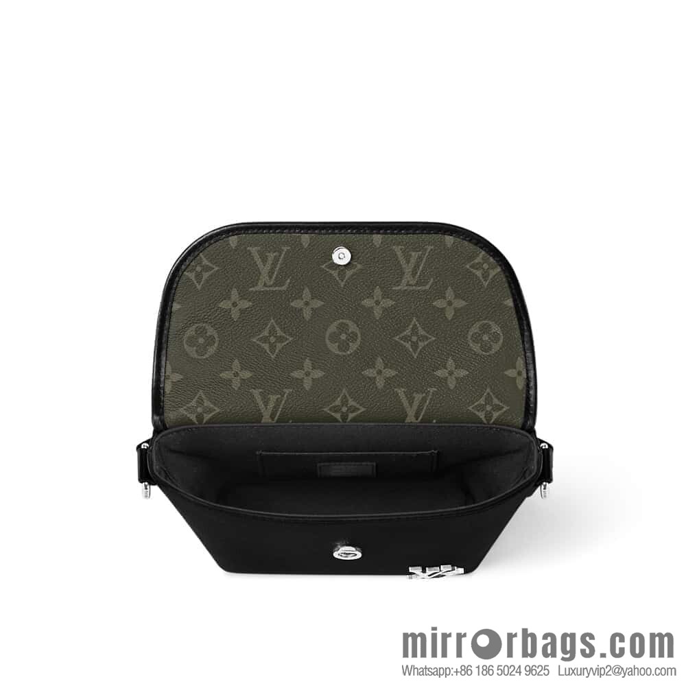 [Boutique‑grade] M12618 green flower, men's bag messenger bag series Pulse mini handbag