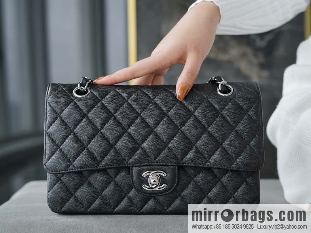 โ๐ฝ ๐๐น๐ฎ๐๐๐ถ๐ฐ ๐๐น๐ฎ๐ฝ | Original Caviar ๐ Medium, Black Silver ๐ค A01112