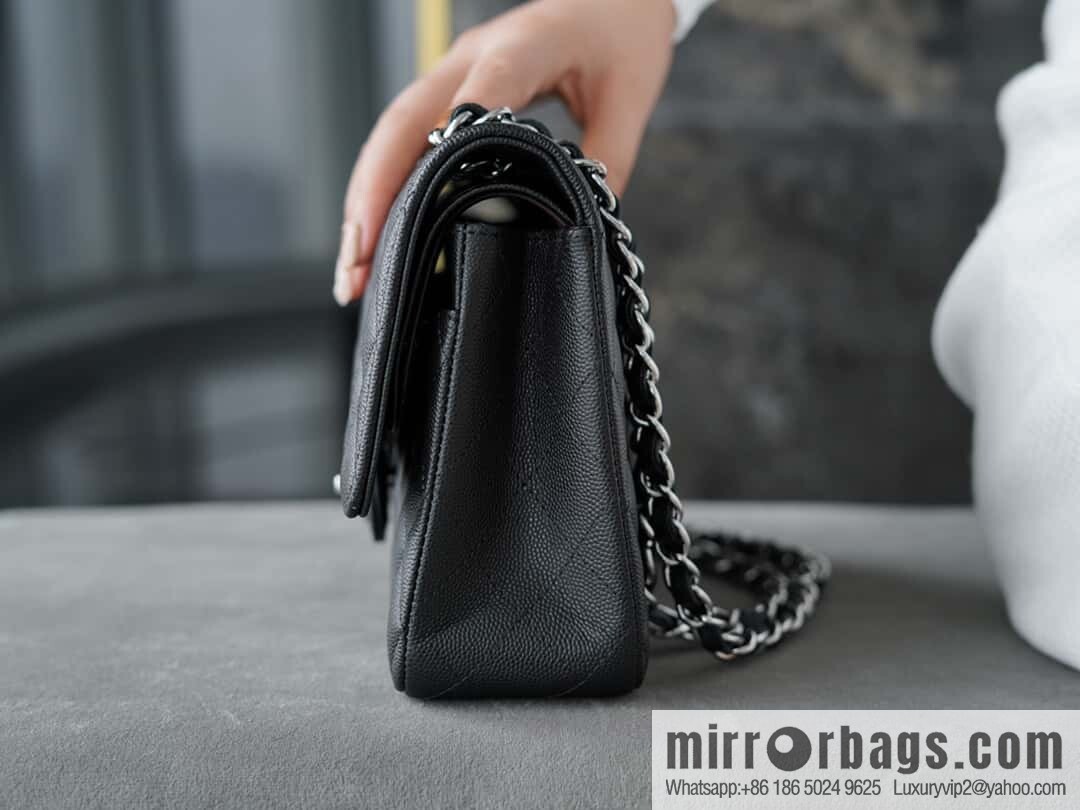 โ๐ฝ ๐๐น๐ฎ๐๐๐ถ๐ฐ ๐๐น๐ฎ๐ฝ | Original Caviar ๐ Medium, Black Silver ๐ค A01112