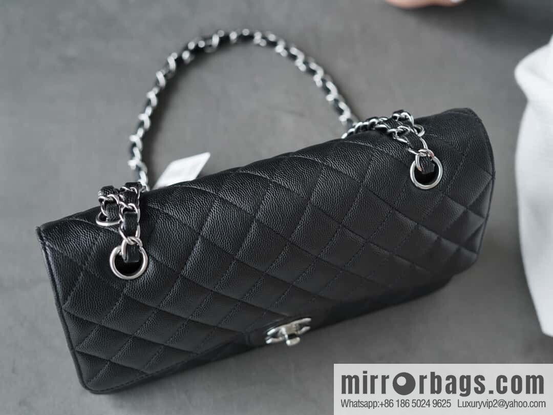 โ๐ฝ ๐๐น๐ฎ๐๐๐ถ๐ฐ ๐๐น๐ฎ๐ฝ | Original Caviar ๐ Medium, Black Silver ๐ค A01112