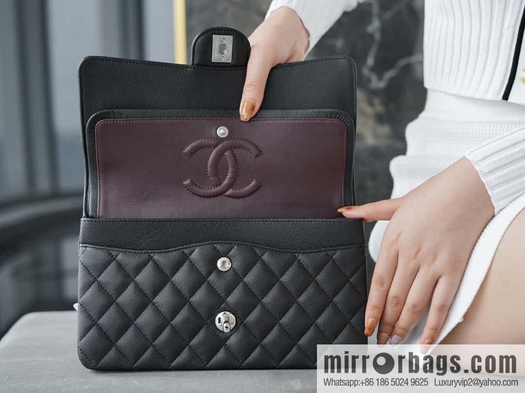 โ๐ฝ ๐๐น๐ฎ๐๐๐ถ๐ฐ ๐๐น๐ฎ๐ฝ | Original Caviar ๐ Medium, Black Silver ๐ค A01112