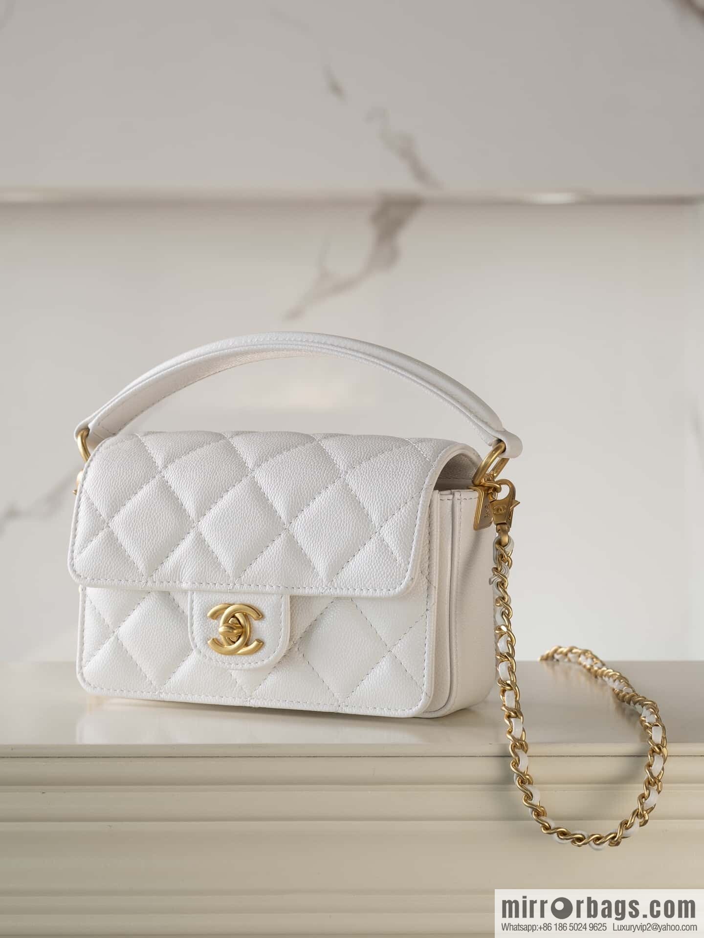 ๐๐ก๐๐ง๐๐ฅ ๐ฎ๐ฐ๐ CF Handle Cover Bag, White Mini ๐ก AS5164