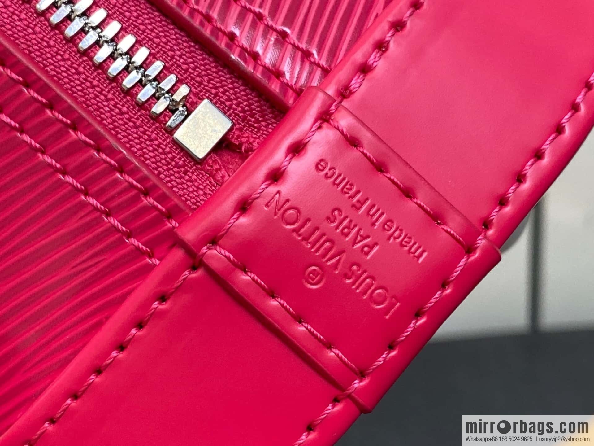[Boutique‑grade] M11382 rose red, water ripple shell bag Sac Alma BB handbag