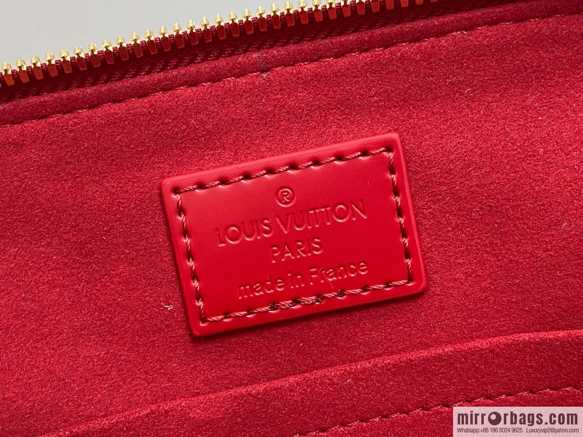 [Boutique‑grade] M25226 red, water ripple shell bag Sac Alma BB handbag