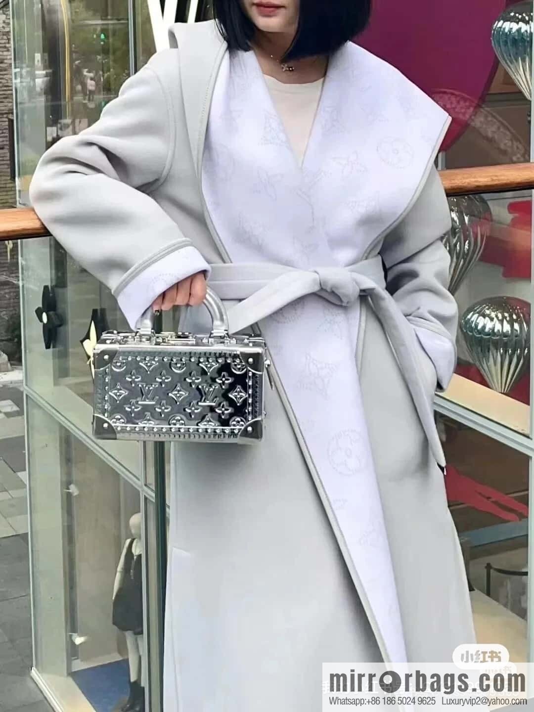 [Boutique‑grade] M45673 silver patent leather, box bag box series Coffret Trésor 20 hard case, in the 2021 spring and summer series