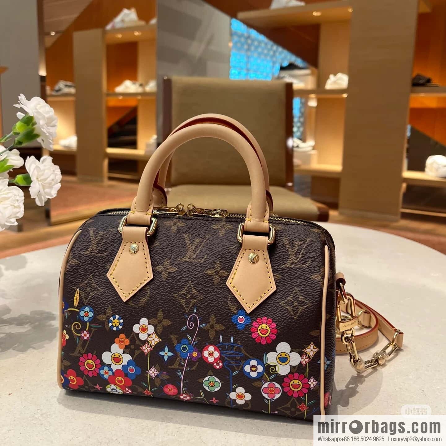 [Boutique‑grade] M14175 presbyopia silk screen, pillow bag speedy new LV x TM SPEEDY BANDOULIZRE 20 handbag