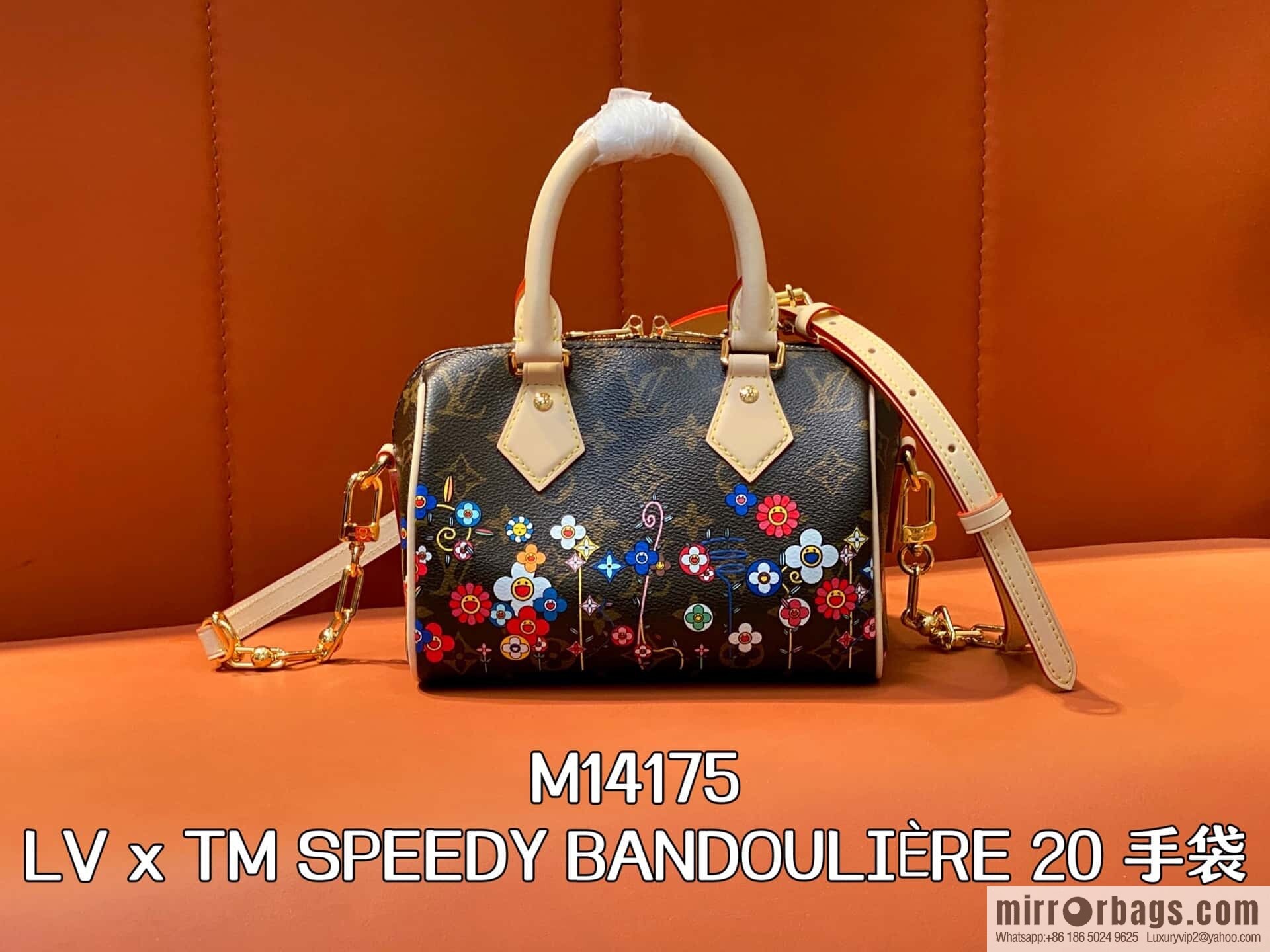 [Boutique‑grade] M14175 presbyopia silk screen, pillow bag speedy new LV x TM SPEEDY BANDOULIZRE 20 handbag