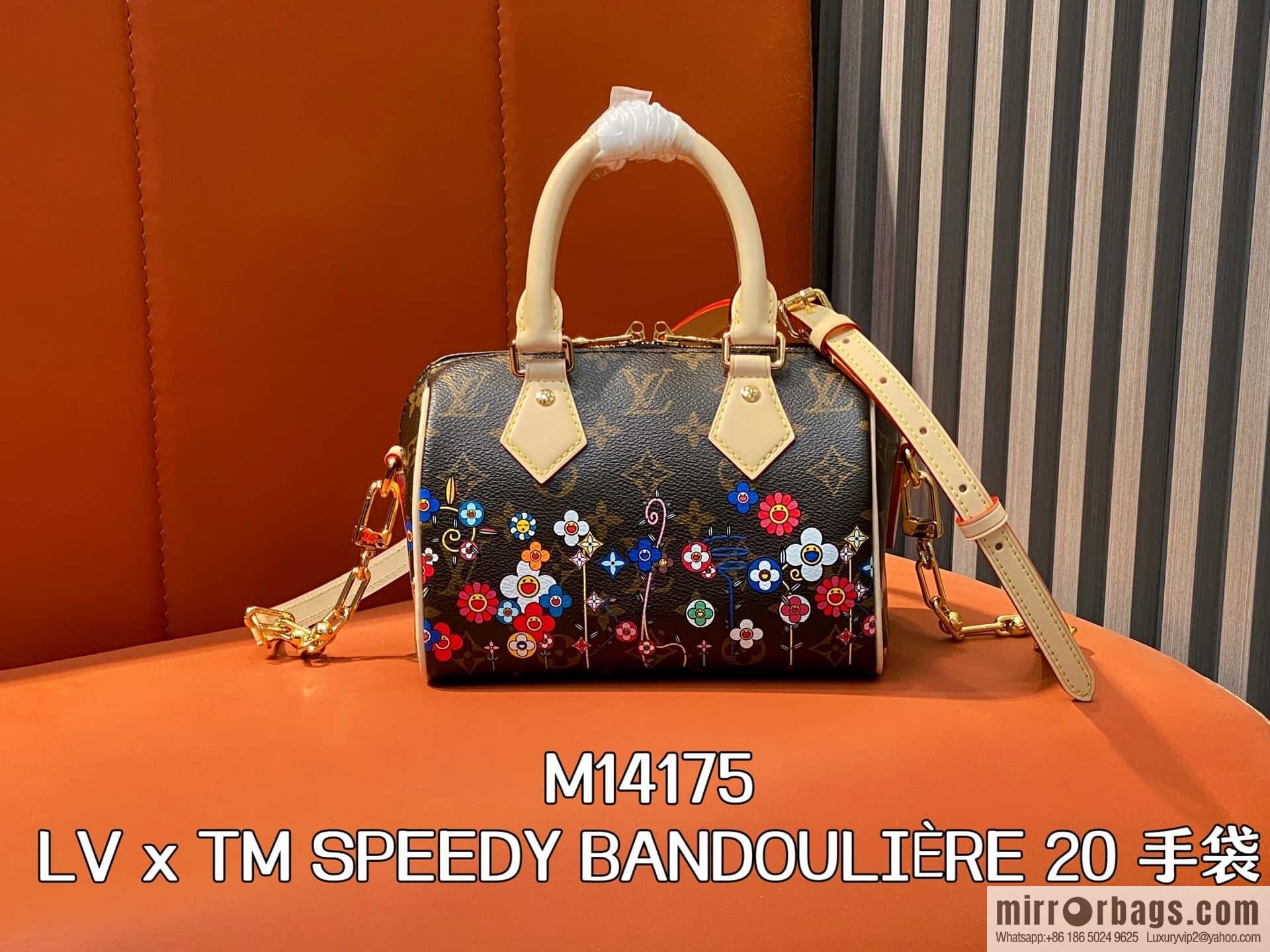 [Boutique‑grade] M14175 presbyopia silk screen, pillow bag speedy new LV x TM SPEEDY BANDOULIZRE 20 handbag