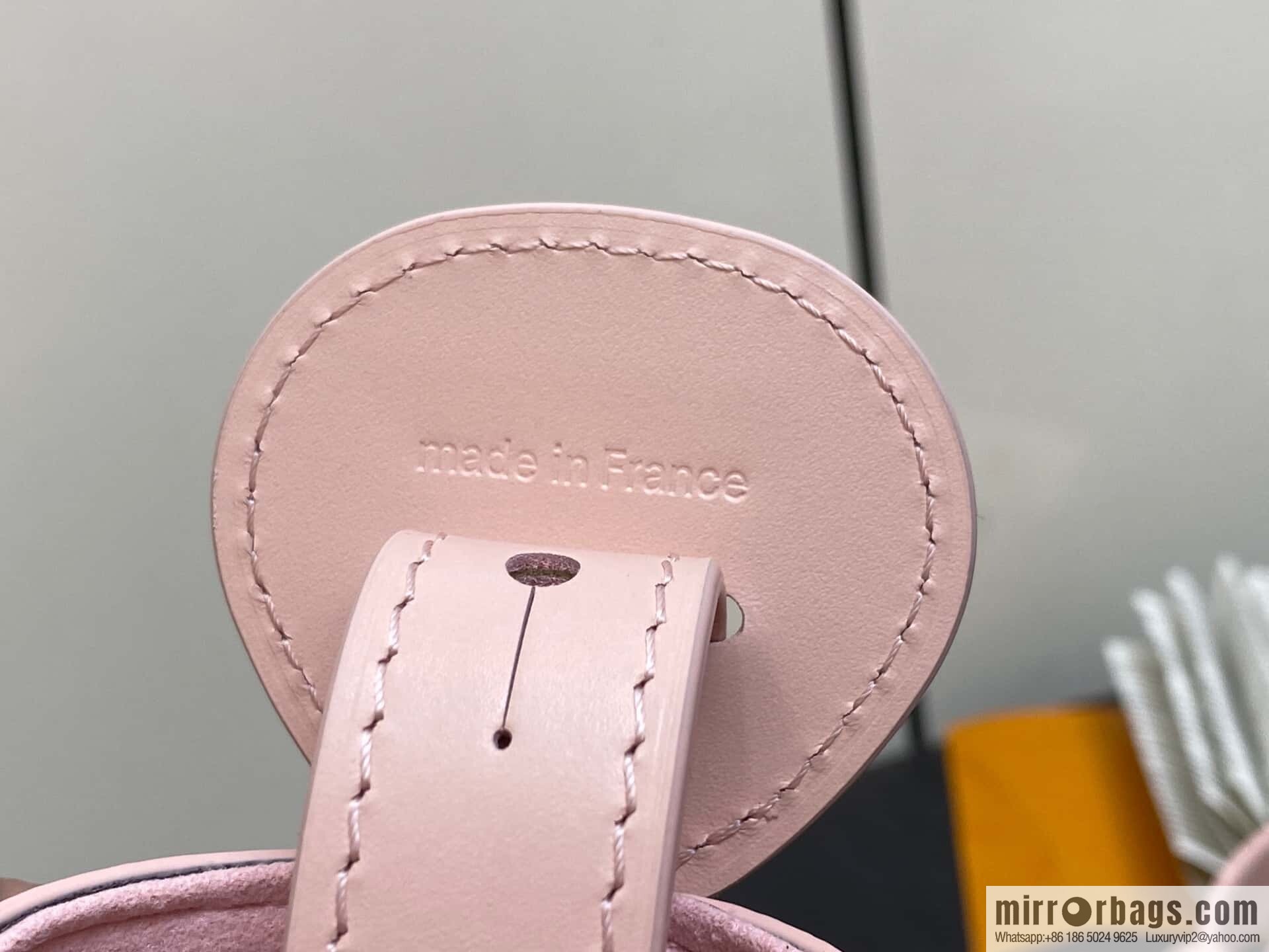 [Boutique‑grade] M14356 light pink silk screen, full leather bucket bag ALL IN BB bucket handbag