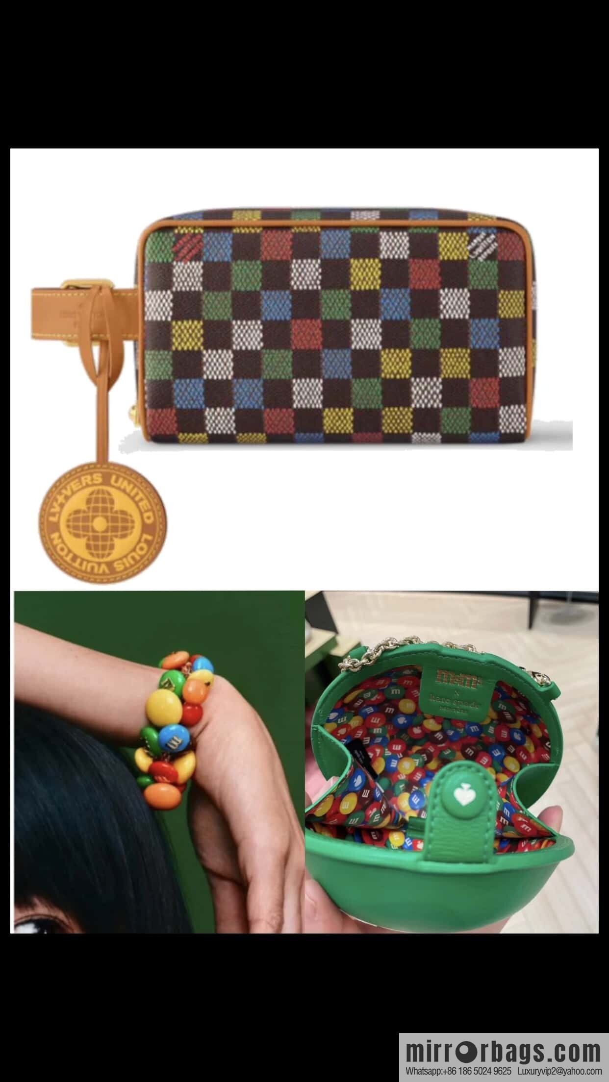 [Boutique‑grade] M00151 cosmetic bag, toilet bag, this Locker Dopp Kit toilet bag.