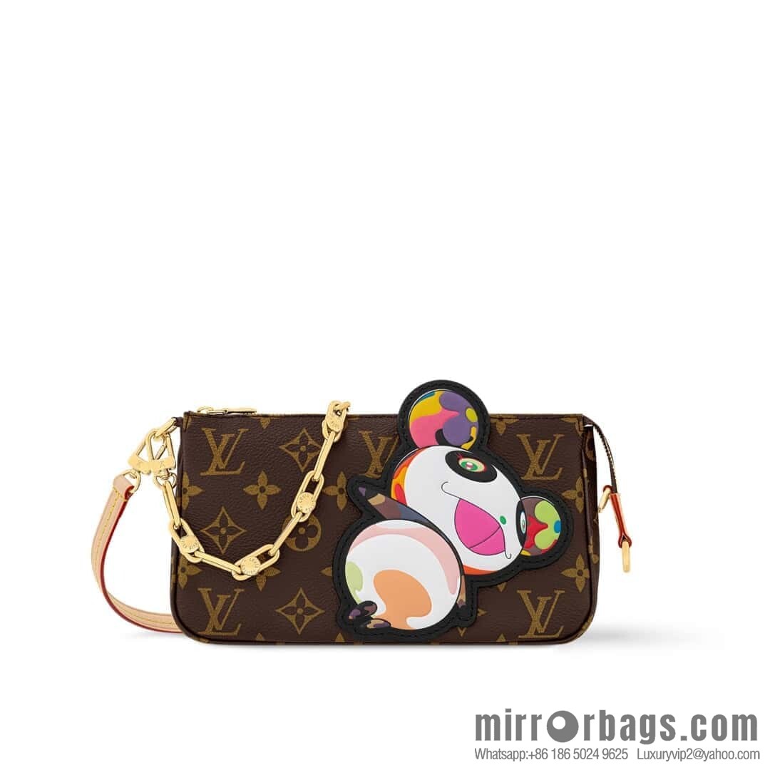 [Boutique‑grade] M13440 presbyopia, panda mahjong bag POCHETTE ACCESSOIRES mahjong bag handbag