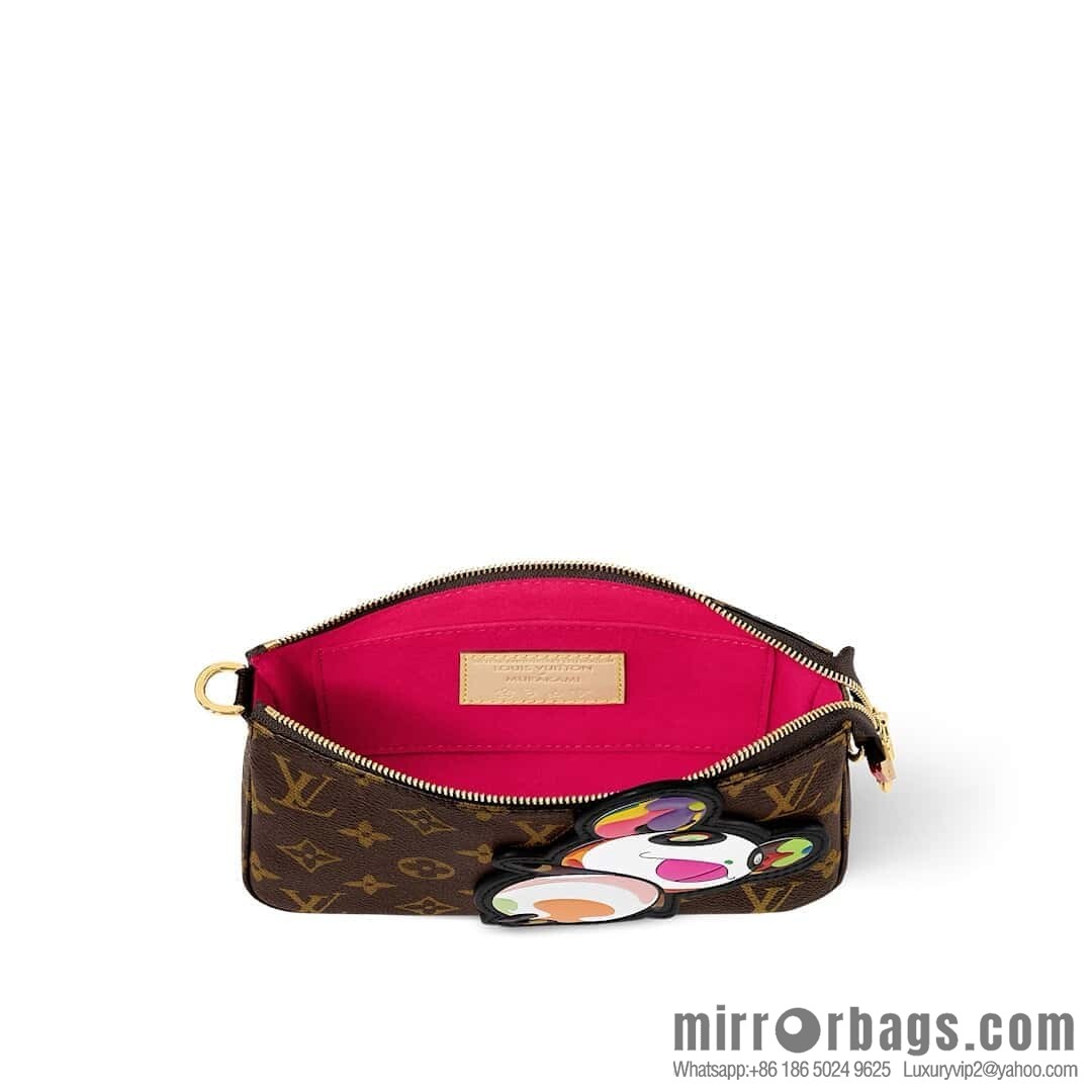 [Boutique‑grade] M13440 presbyopia, panda mahjong bag POCHETTE ACCESSOIRES mahjong bag handbag
