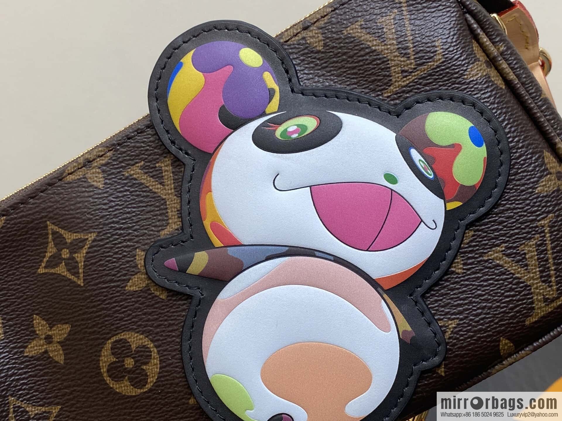 [Boutique‑grade] M13440 presbyopia, panda mahjong bag POCHETTE ACCESSOIRES mahjong bag handbag