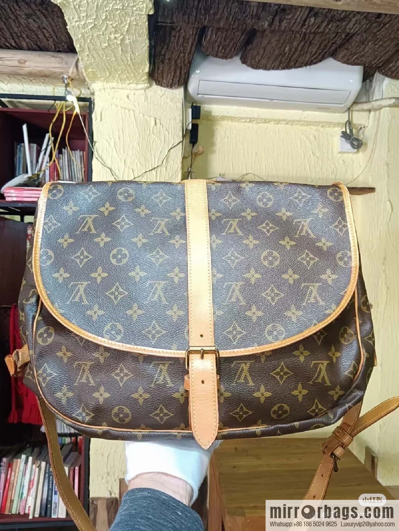 [Boutique‑grade] M42254 presbyopia, Gemini medium handbag SAUMUR medium handbag, M42254 Gemini bag medium