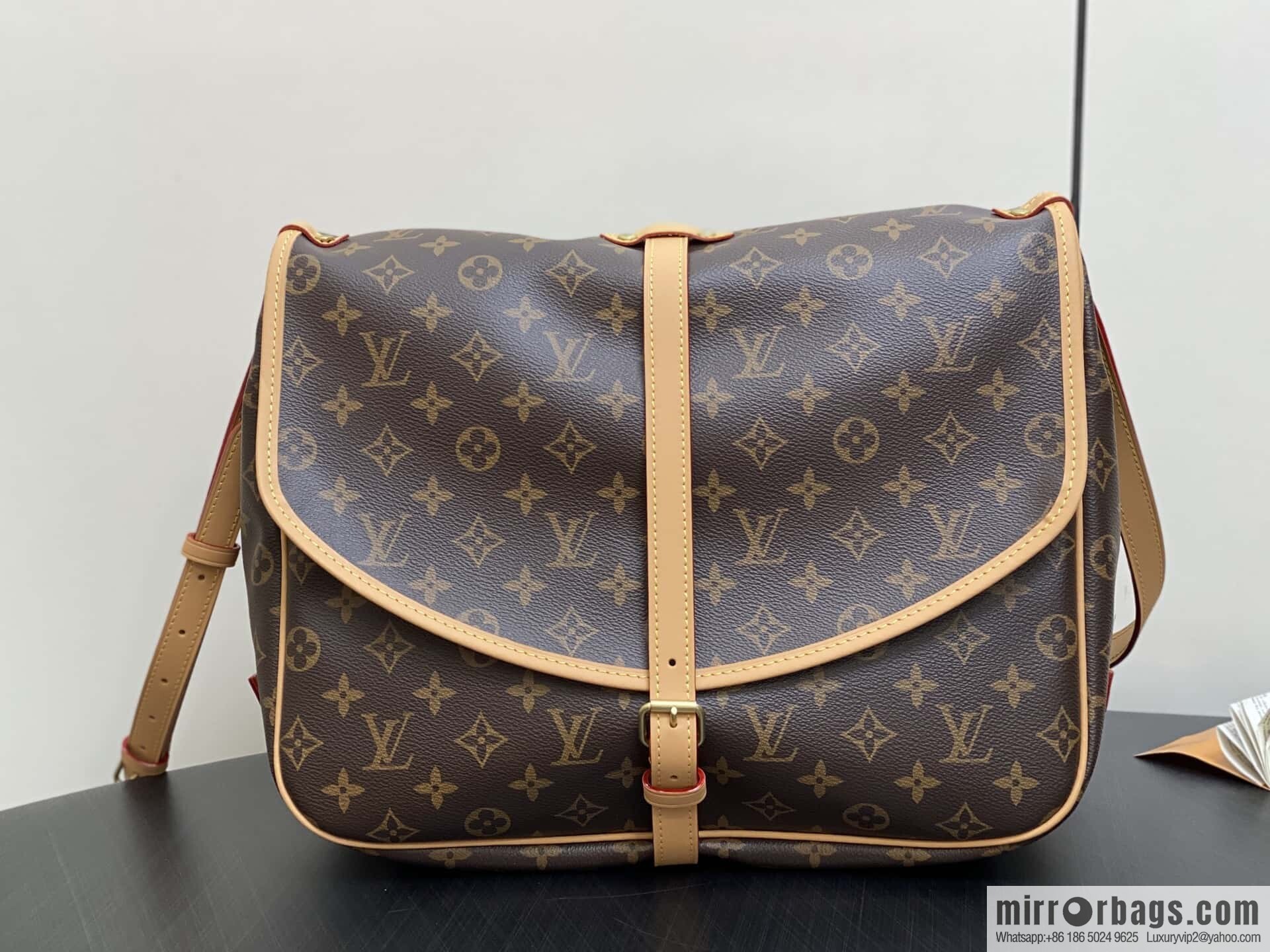 [Boutique‑grade] M42254 presbyopia, Gemini medium handbag SAUMUR medium handbag, M42254 Gemini bag medium