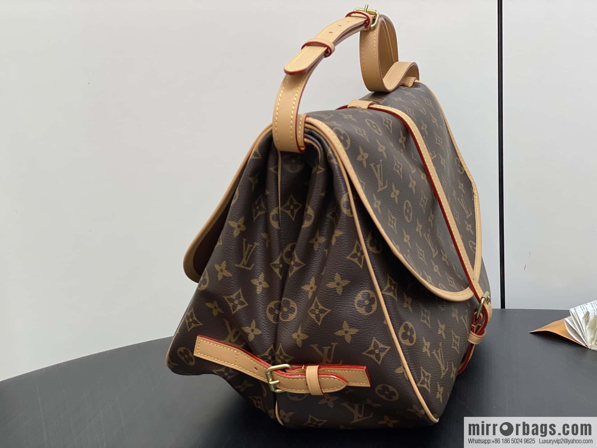 [Boutique‑grade] M42254 presbyopia, Gemini medium handbag SAUMUR medium handbag, M42254 Gemini bag medium