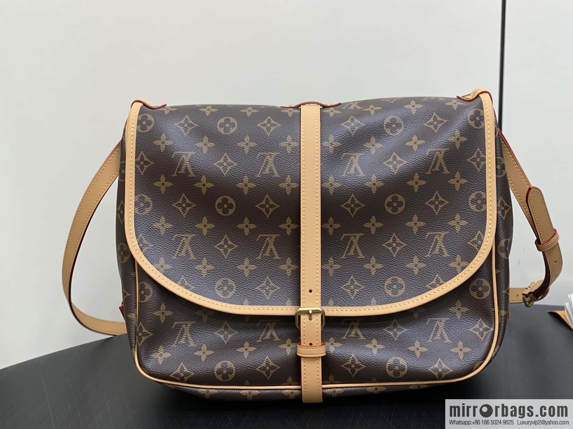 [Boutique‑grade] M42254 presbyopia, Gemini medium handbag SAUMUR medium handbag, M42254 Gemini bag medium