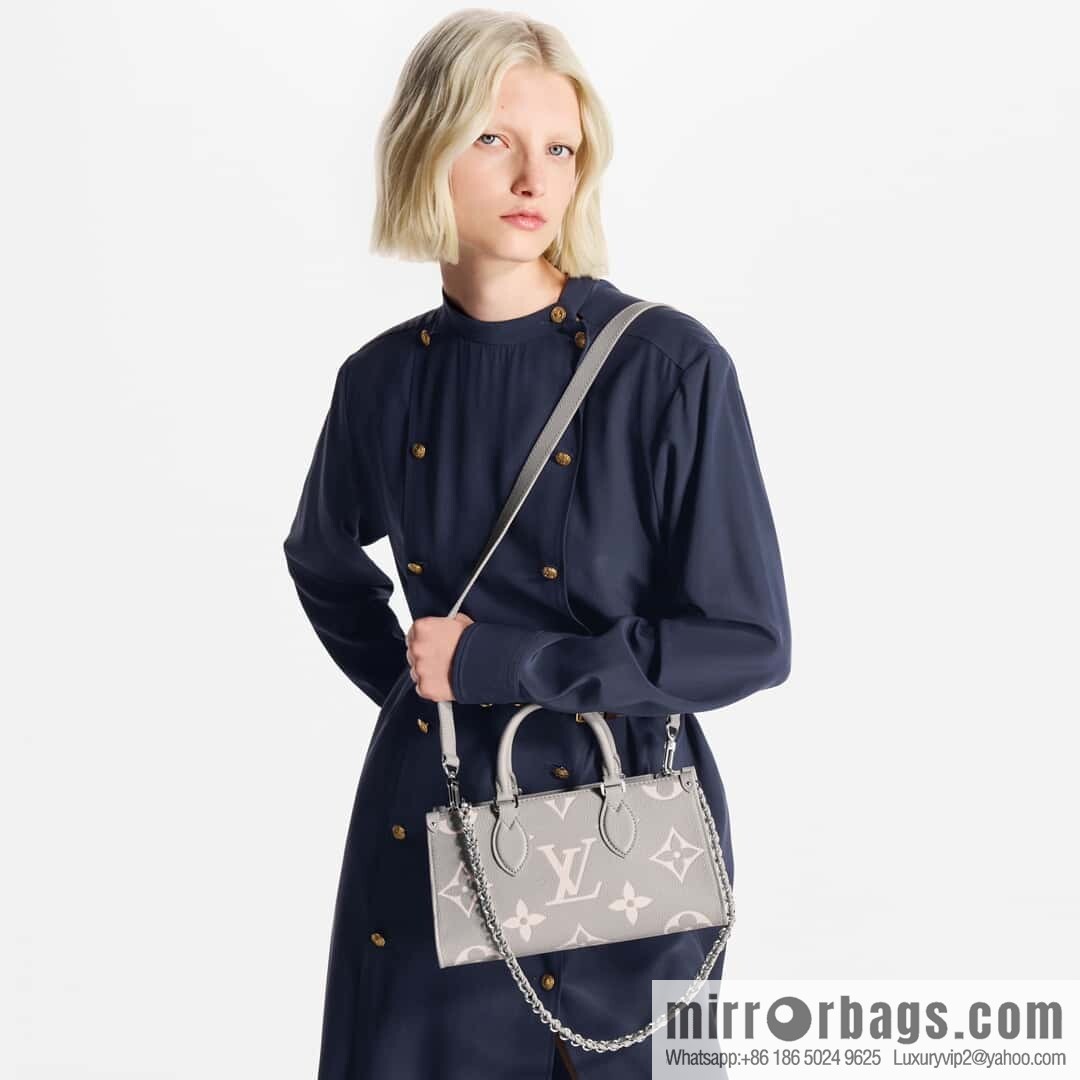 [Premium‑quality] M14213 mashed taro purple, full leather chain square bag series ONTHEGO EAST WEST handbag