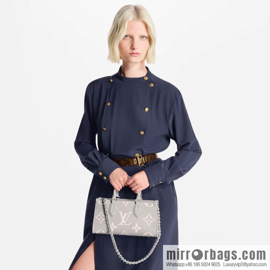 [Premium‑quality] M14213 mashed taro purple, full leather chain square bag series ONTHEGO EAST WEST handbag