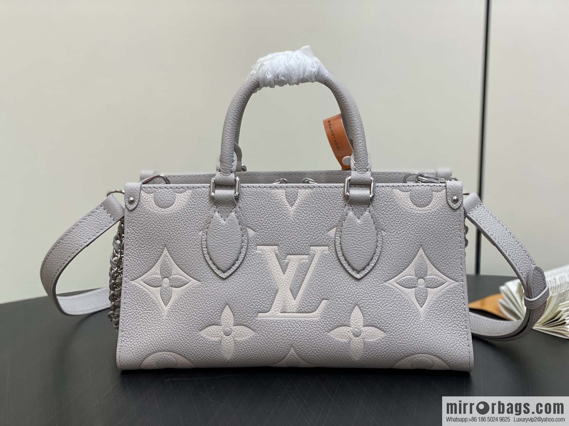 [Premium‑quality] M14213 mashed taro purple, full leather chain square bag series ONTHEGO EAST WEST handbag
