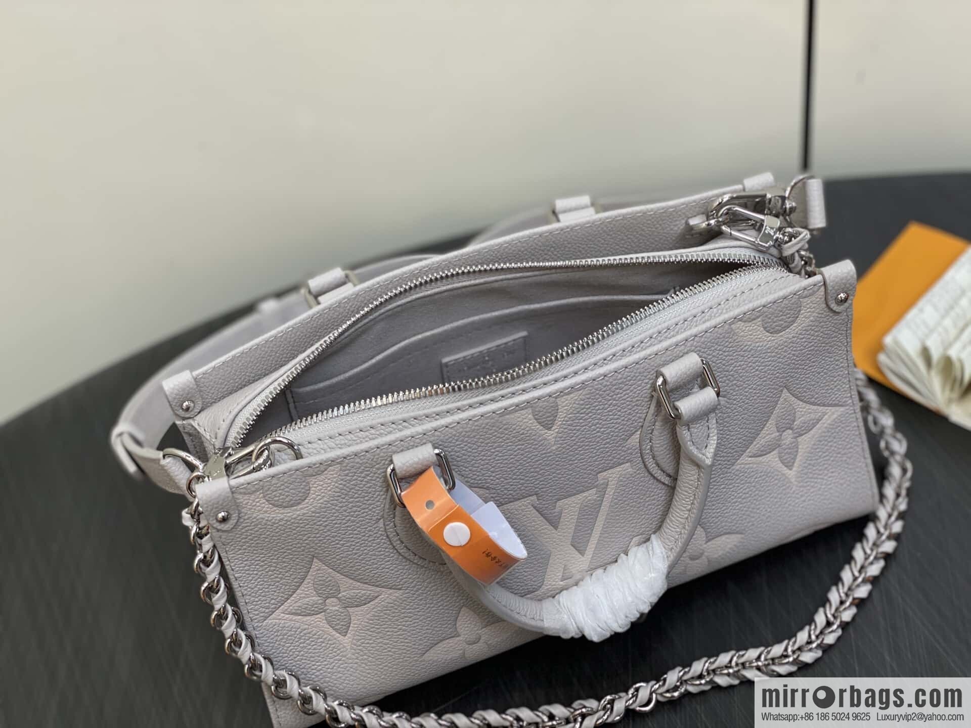 [Premium‑quality] M14213 mashed taro purple, full leather chain square bag series ONTHEGO EAST WEST handbag