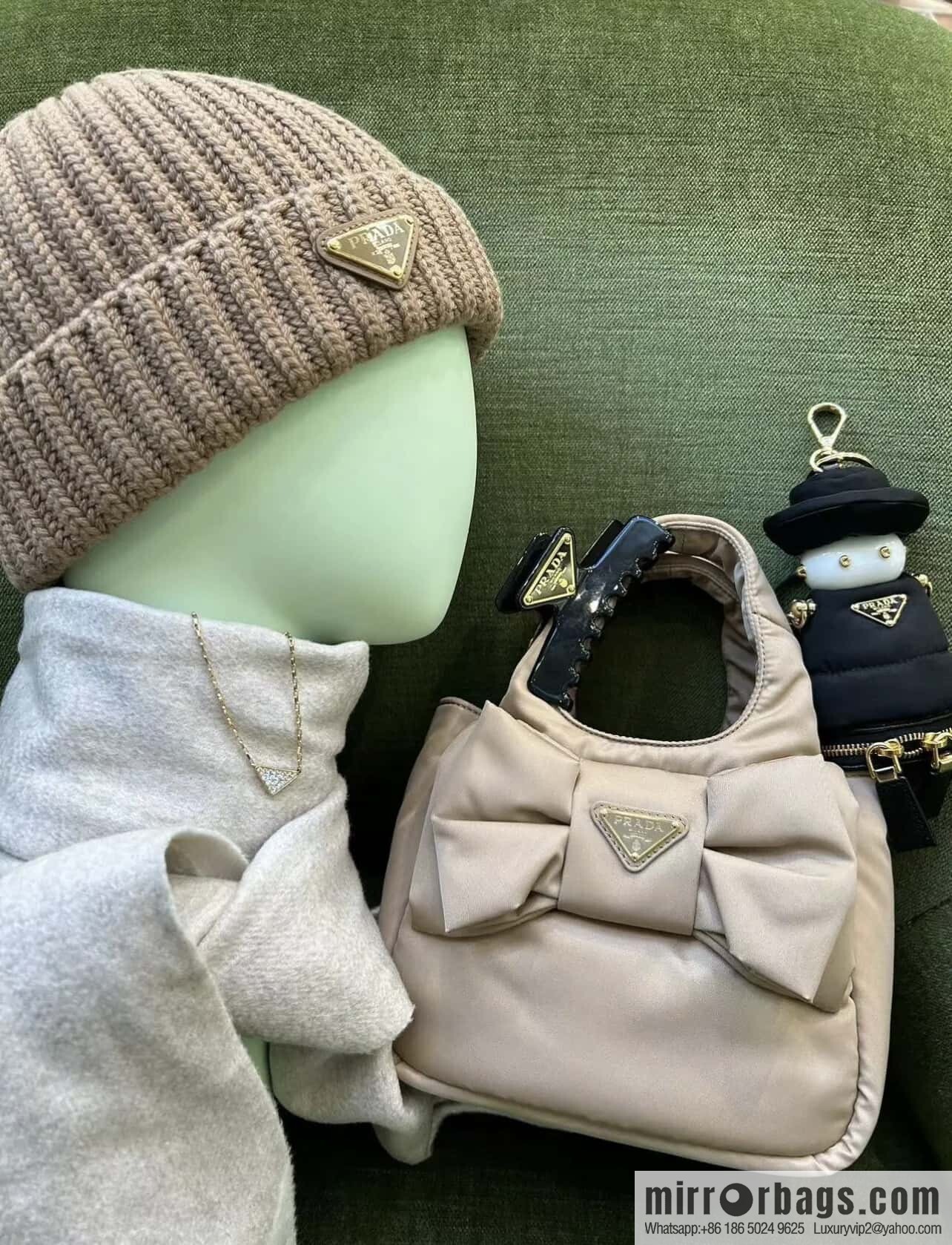 PRADA 🎉 bow 🎉 1BA359 vegetable basket🎉🎉