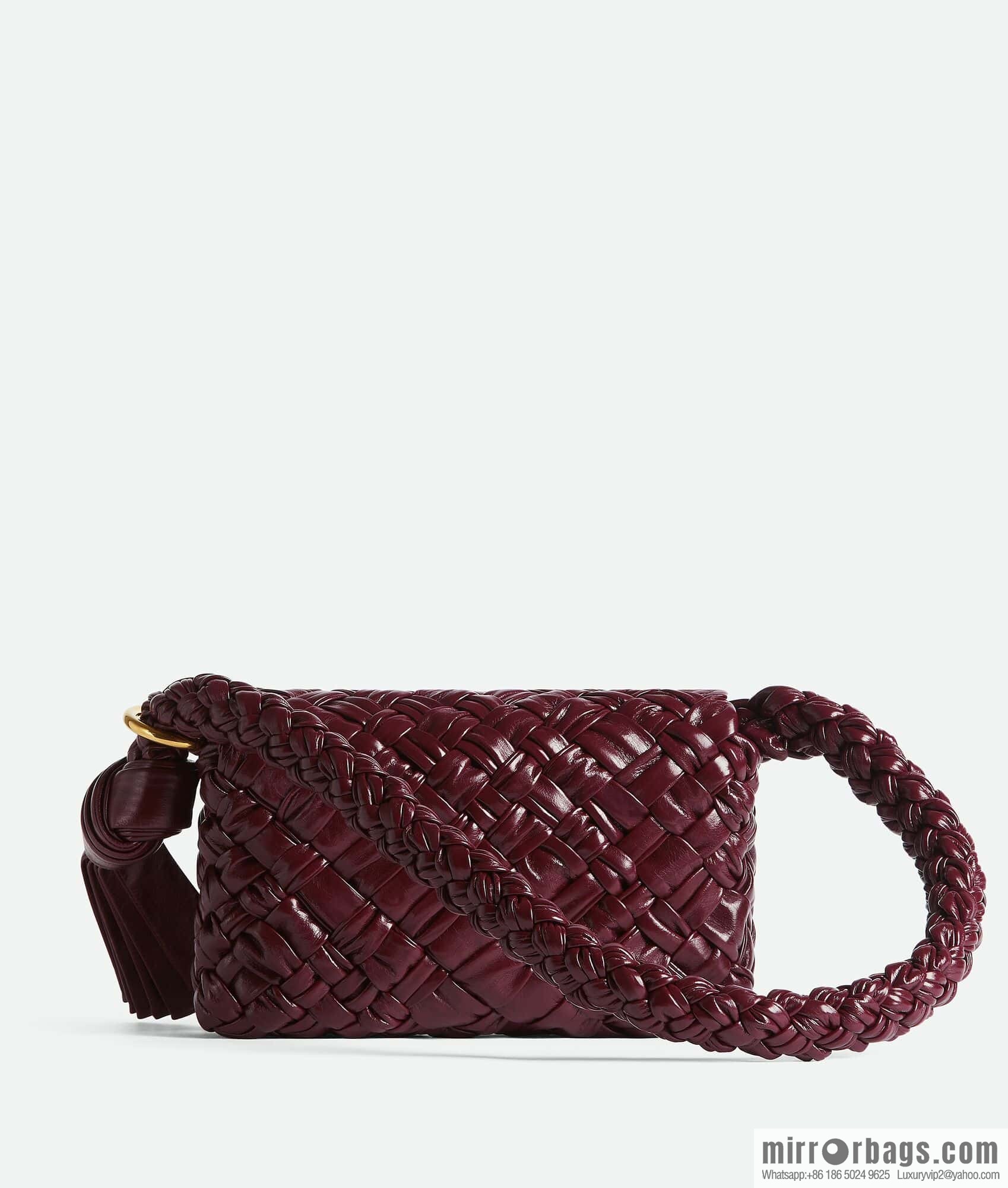 BV Kalimero Citta Handbag 785797 Barolo Burgundy