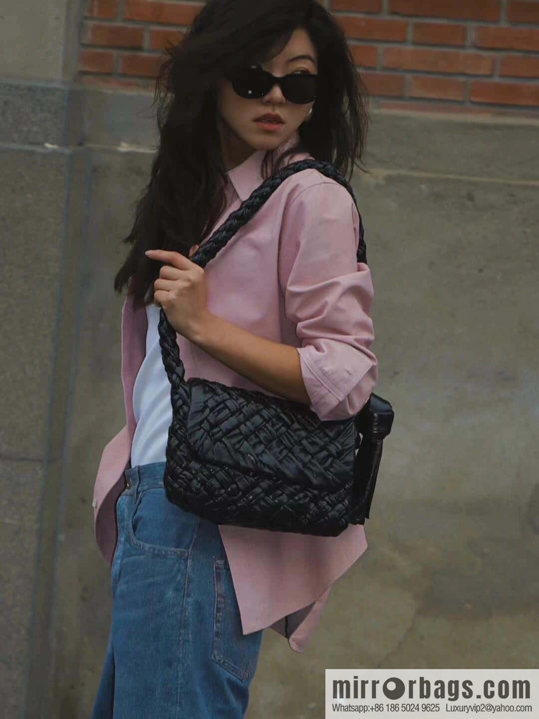 BV Kalimero Citta Handbag 785797 Black