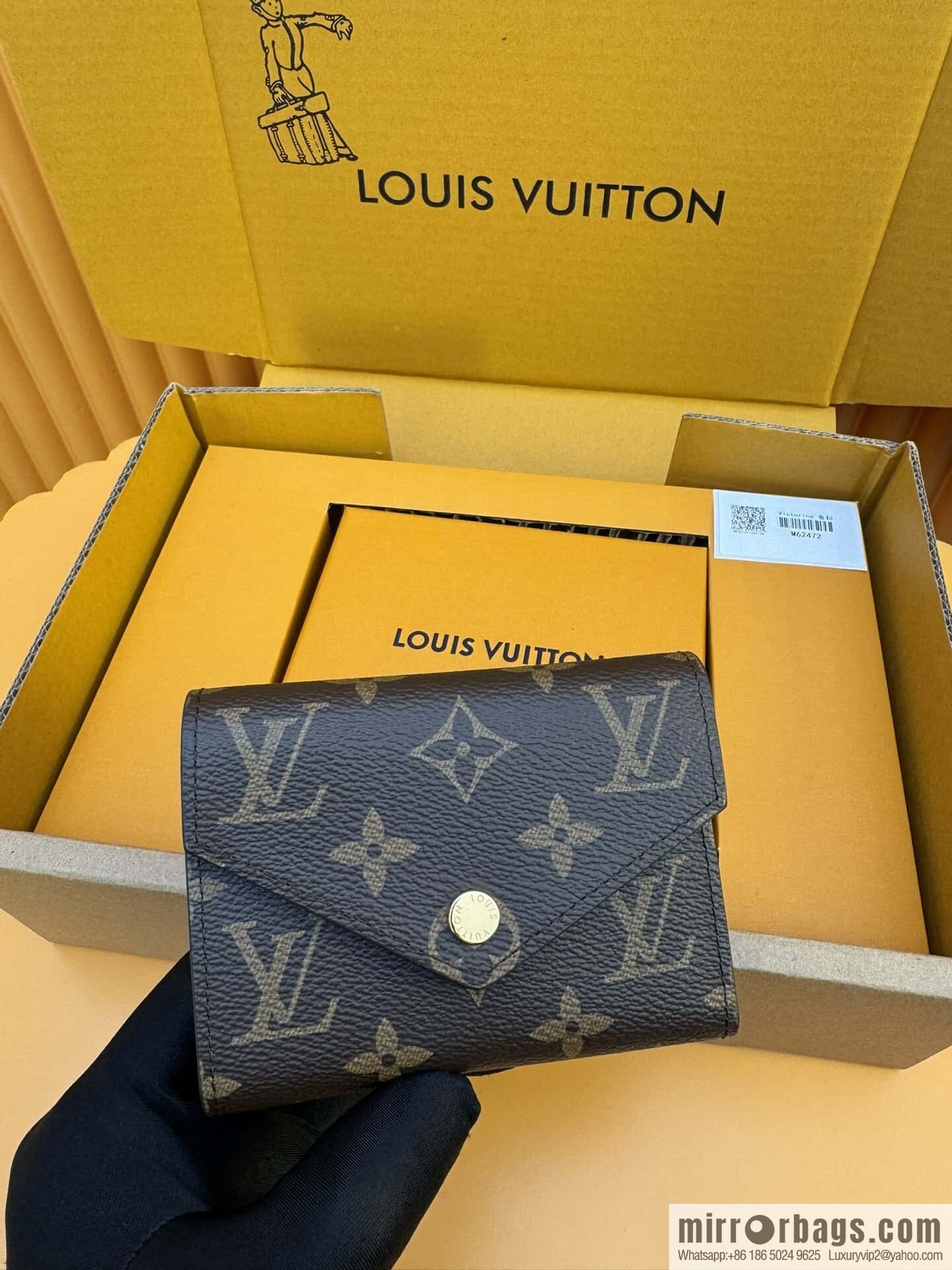 LV Victorine Wallet M62472 Gold Buckle [Official Full Chip Version]