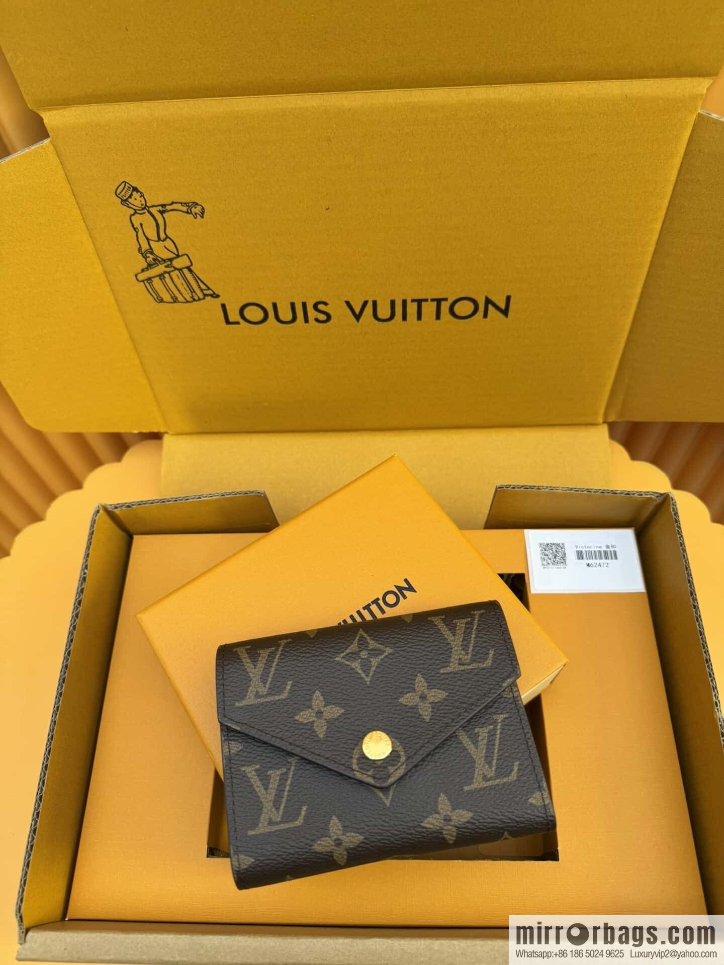 LV Victorine Wallet M62472 Gold Buckle [Official Full Chip Version]