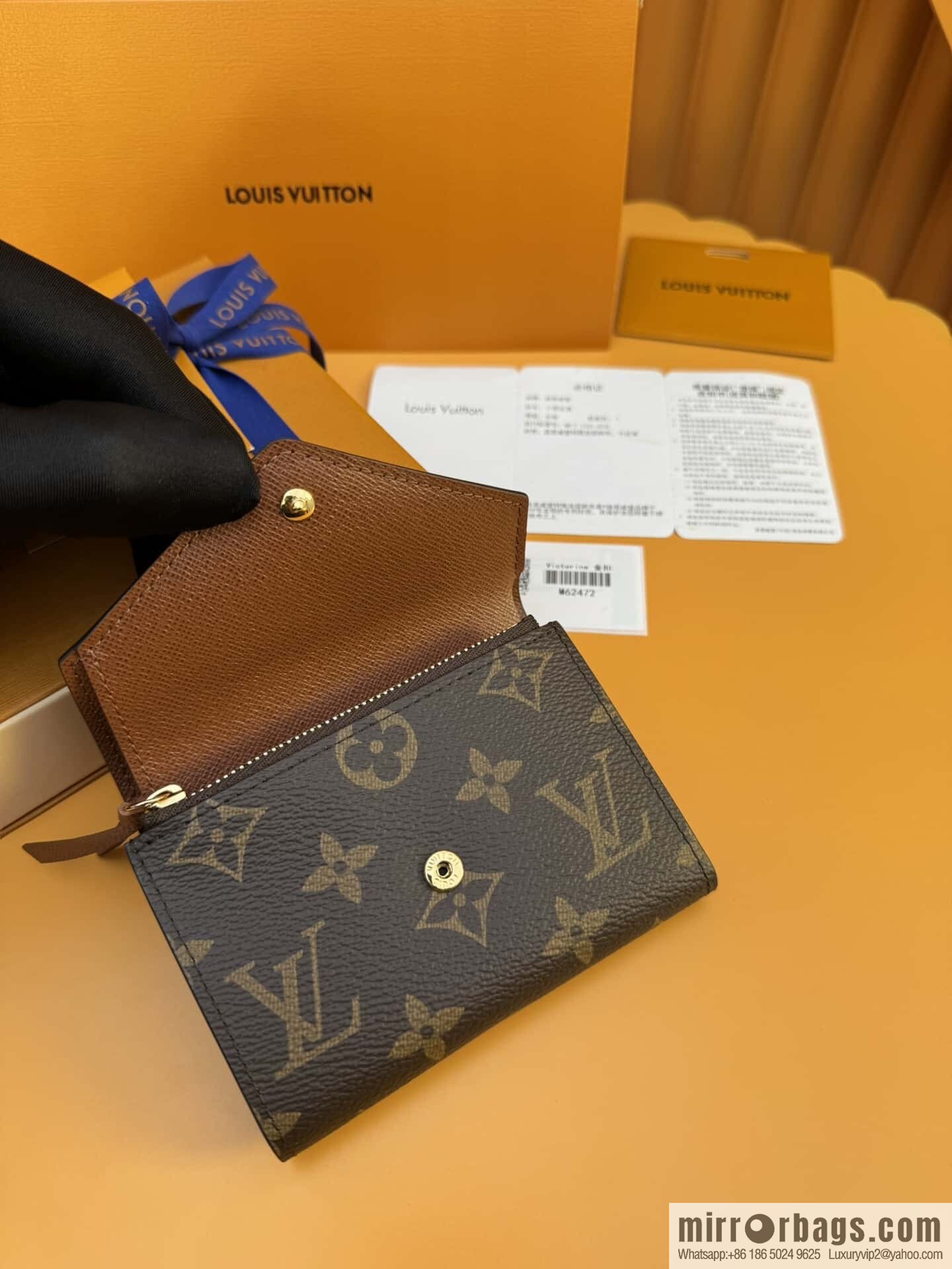 LV Victorine Wallet M62472 Gold Buckle [Official Full Chip Version]