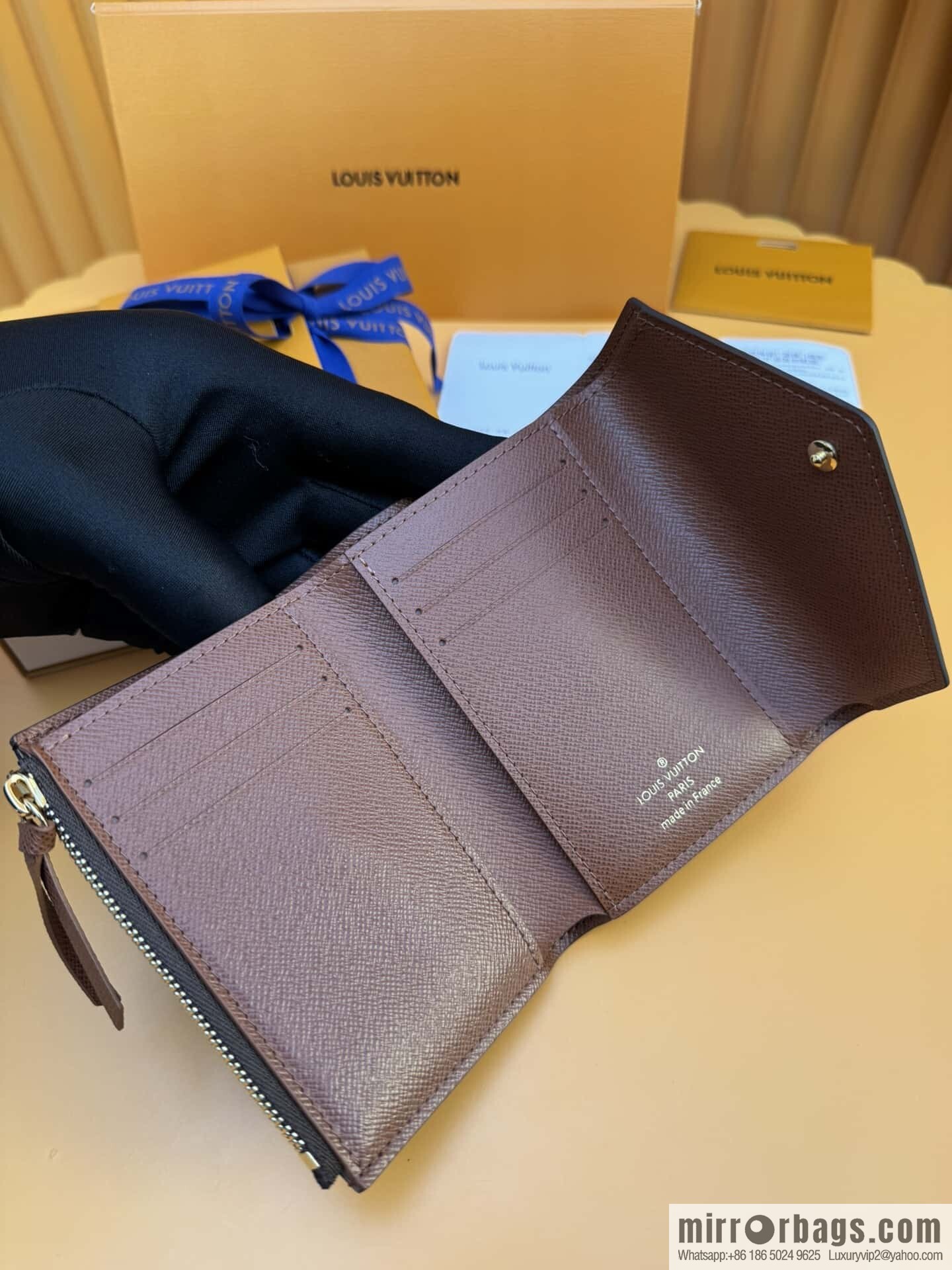 LV Victorine Wallet M62472 Gold Buckle [Official Full Chip Version]