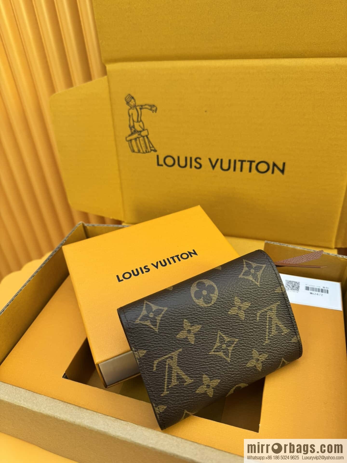 LV Victorine Wallet M62472 Gold Buckle [Official Full Chip Version]