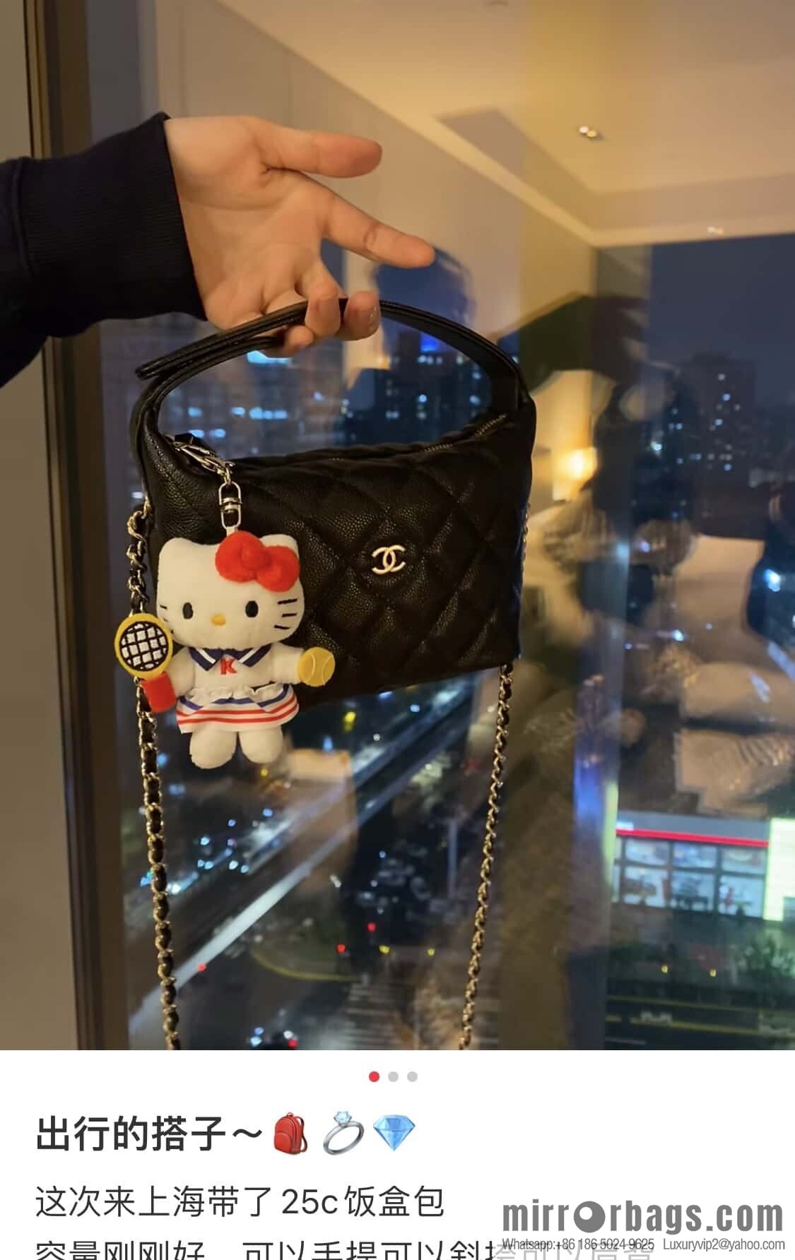 𝐂𝐡𝐚𝐧𝐞𝐥 𝟐𝟓𝐜 early spring new, lunch box bag, black gold 🖤 AP4386