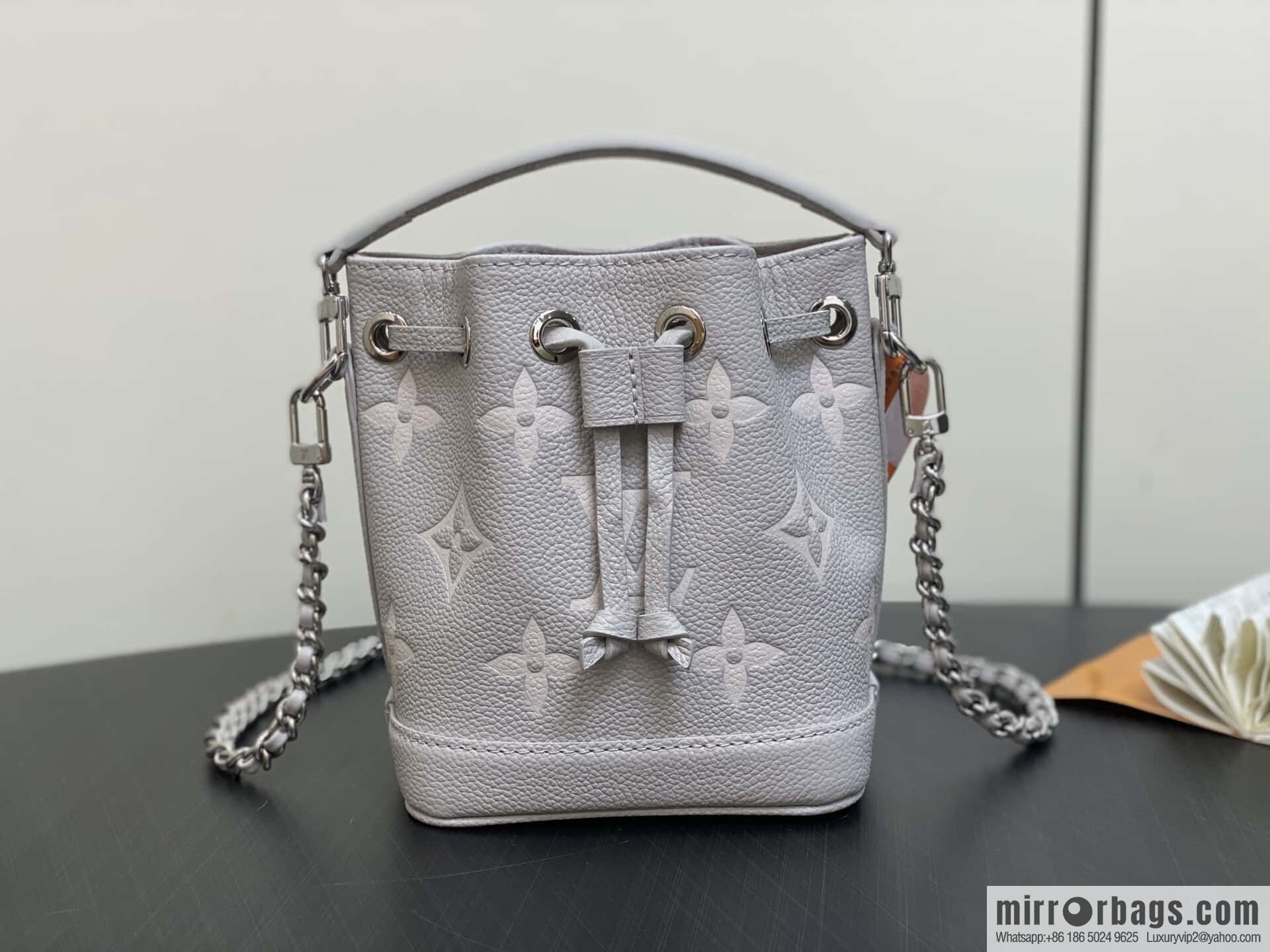 [Boutique‑grade] M81626 M14224 taro mud purple silk screen printing bucket bag, this Nano Noé handbag