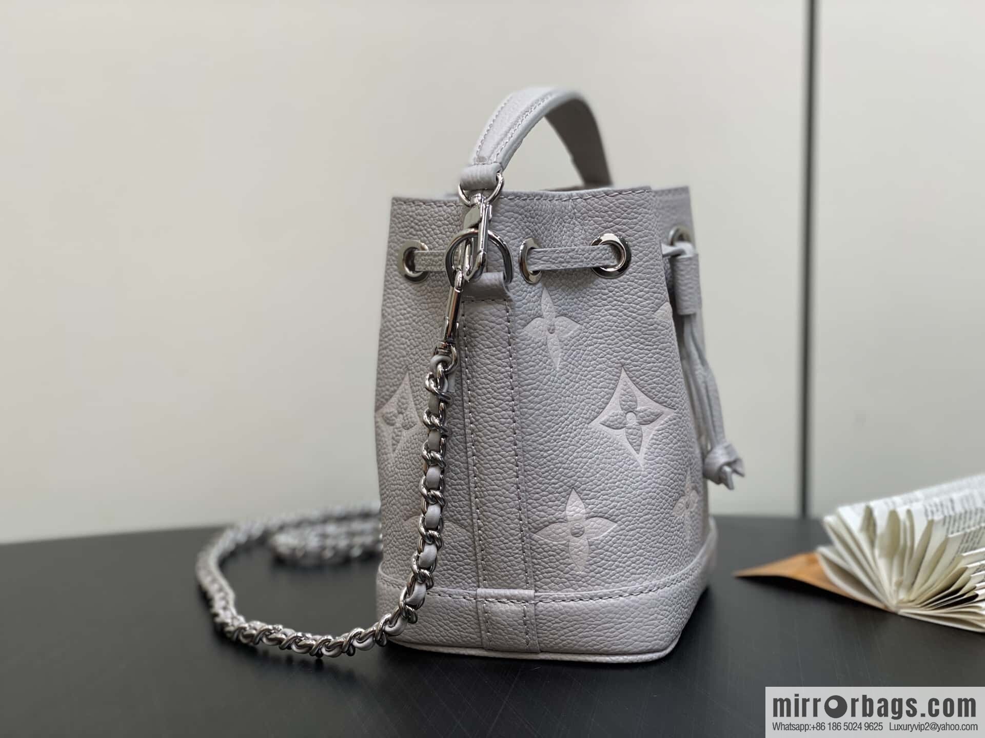 [Boutique‑grade] M81626 M14224 taro mud purple silk screen printing bucket bag, this Nano Noé handbag