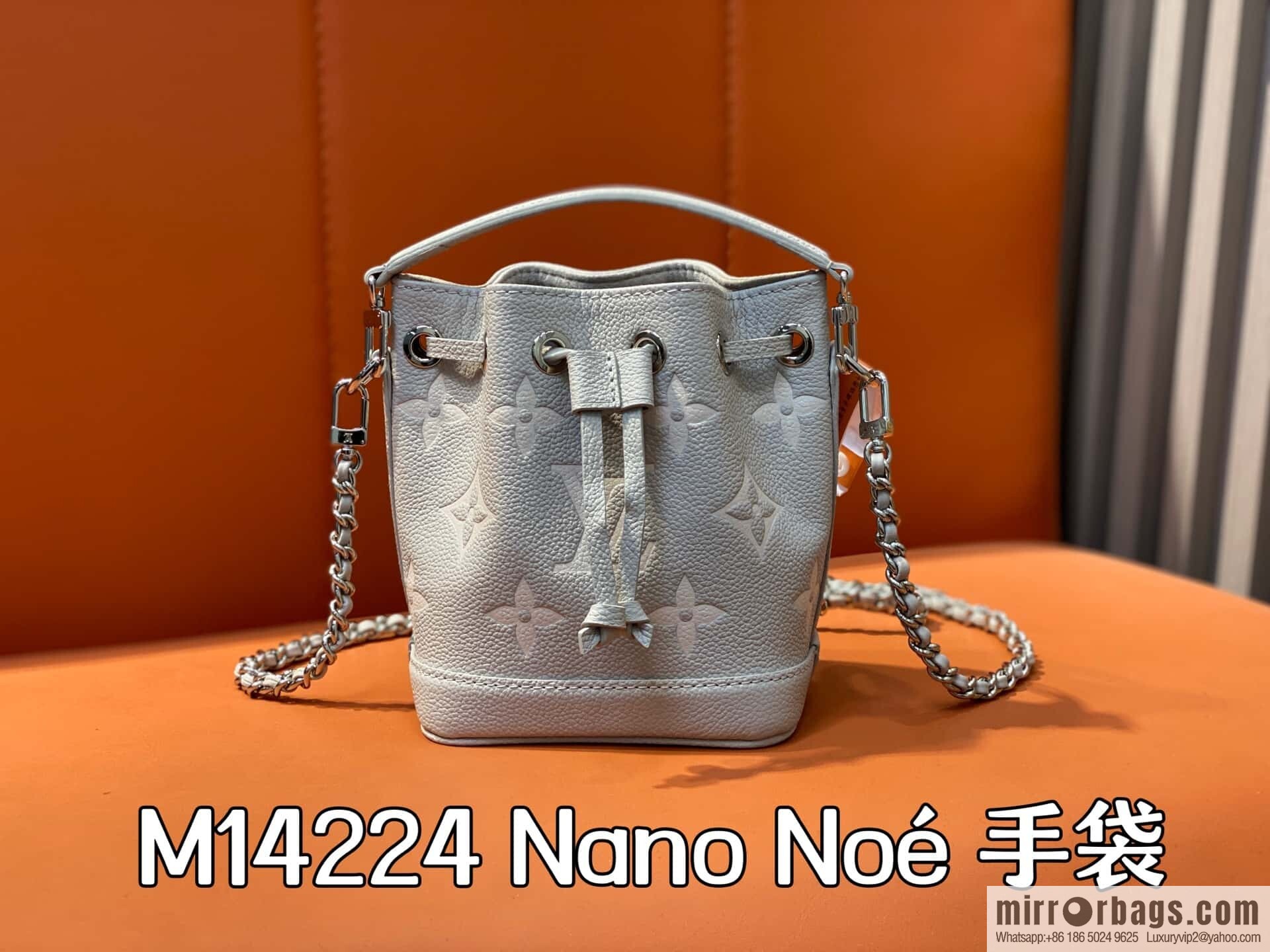 [Boutique‑grade] M81626 M14224 taro mud purple silk screen printing bucket bag, this Nano Noé handbag