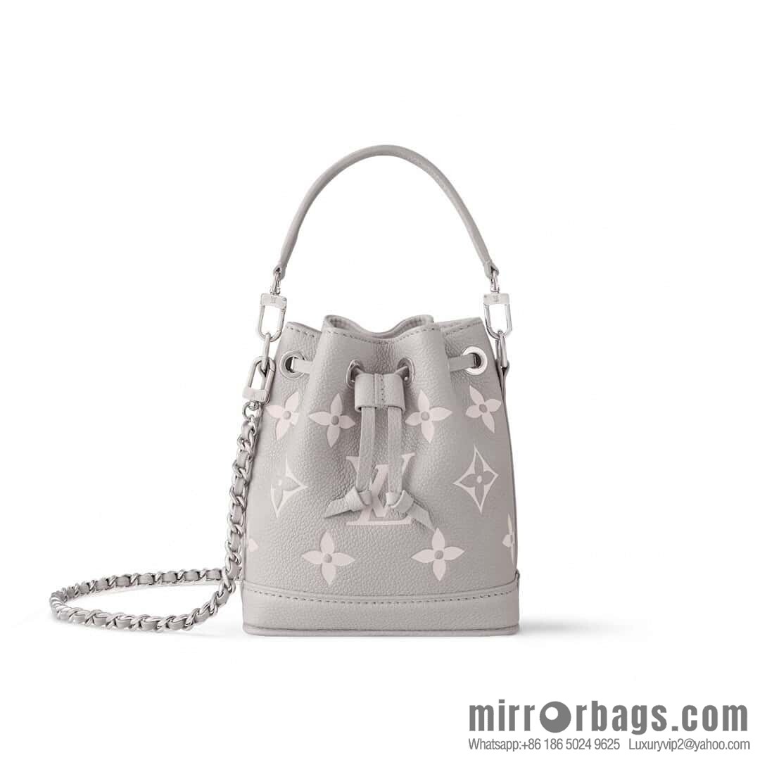 [Boutique‑grade] M81626 M14224 taro mud purple silk screen printing bucket bag, this Nano Noé handbag