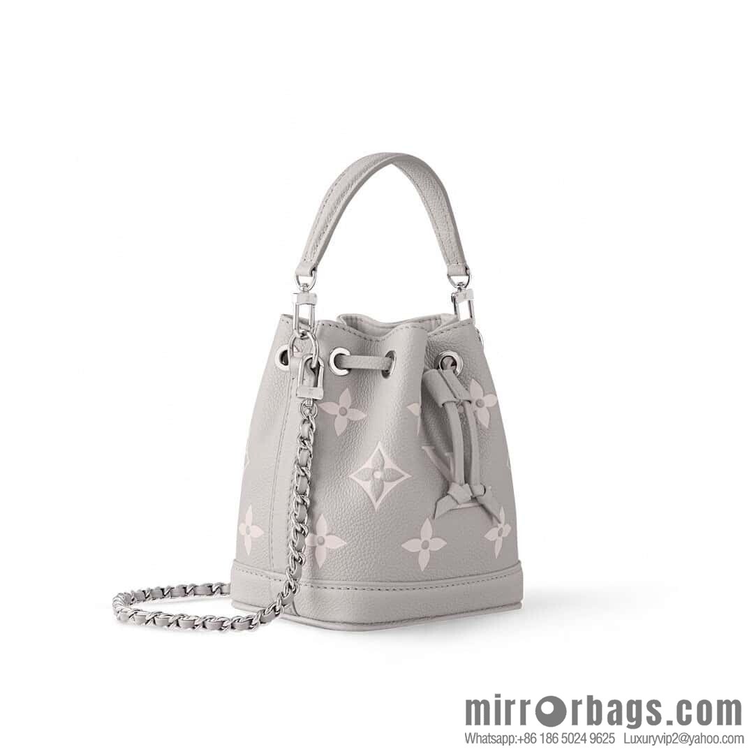 [Boutique‑grade] M81626 M14224 taro mud purple silk screen printing bucket bag, this Nano Noé handbag