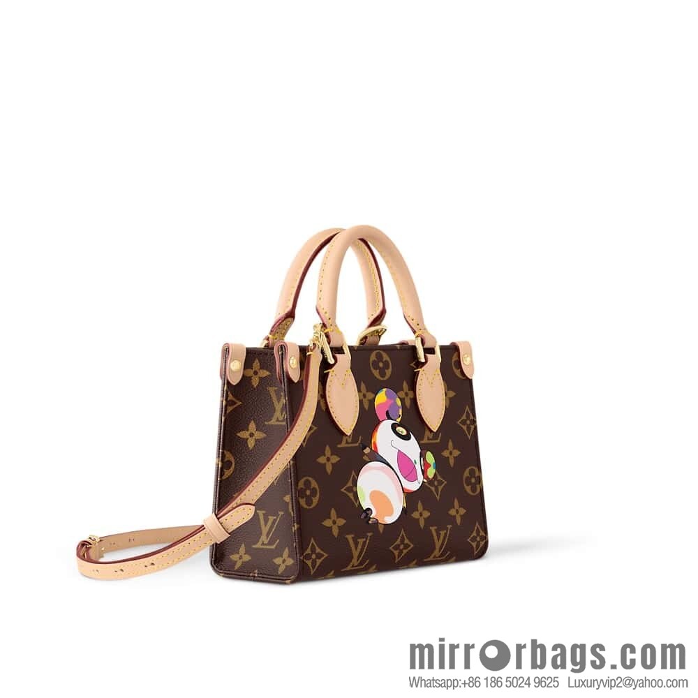 [Boutique‑grade] M13668 presbyopia, panda square bag, variable code chip version LV X TM ONTHEGO BB handbag