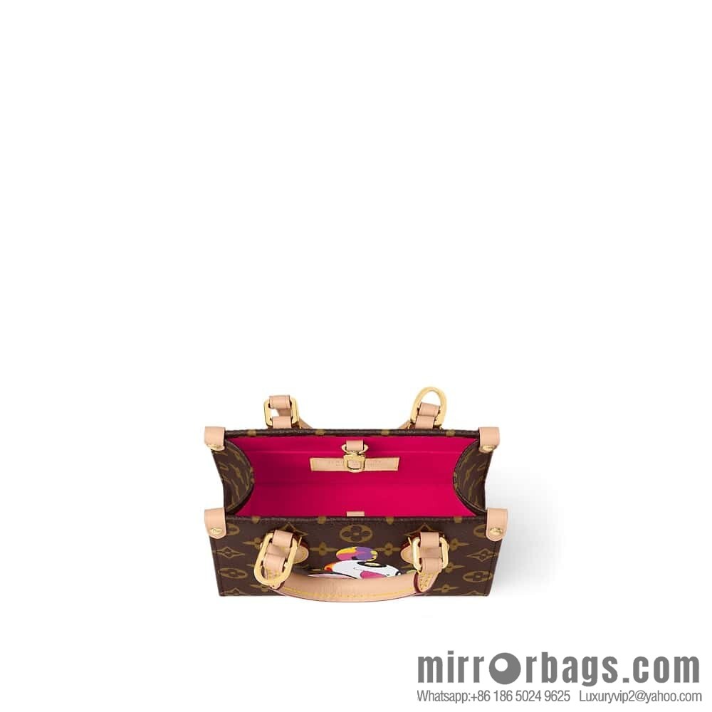 [Boutique‑grade] M13668 presbyopia, panda square bag, variable code chip version LV X TM ONTHEGO BB handbag