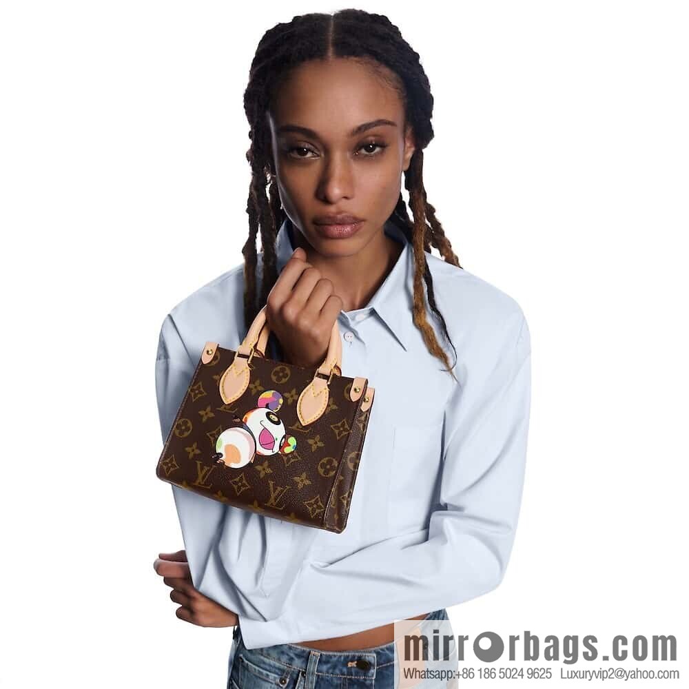 [Boutique‑grade] M13668 presbyopia, panda square bag, variable code chip version LV X TM ONTHEGO BB handbag