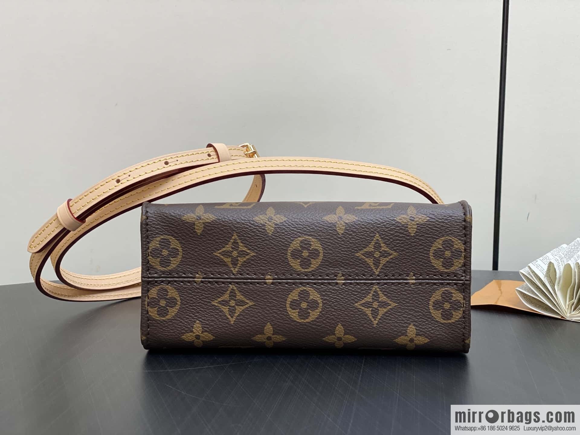 [Boutique‑grade] M13668 presbyopia, panda square bag, variable code chip version LV X TM ONTHEGO BB handbag