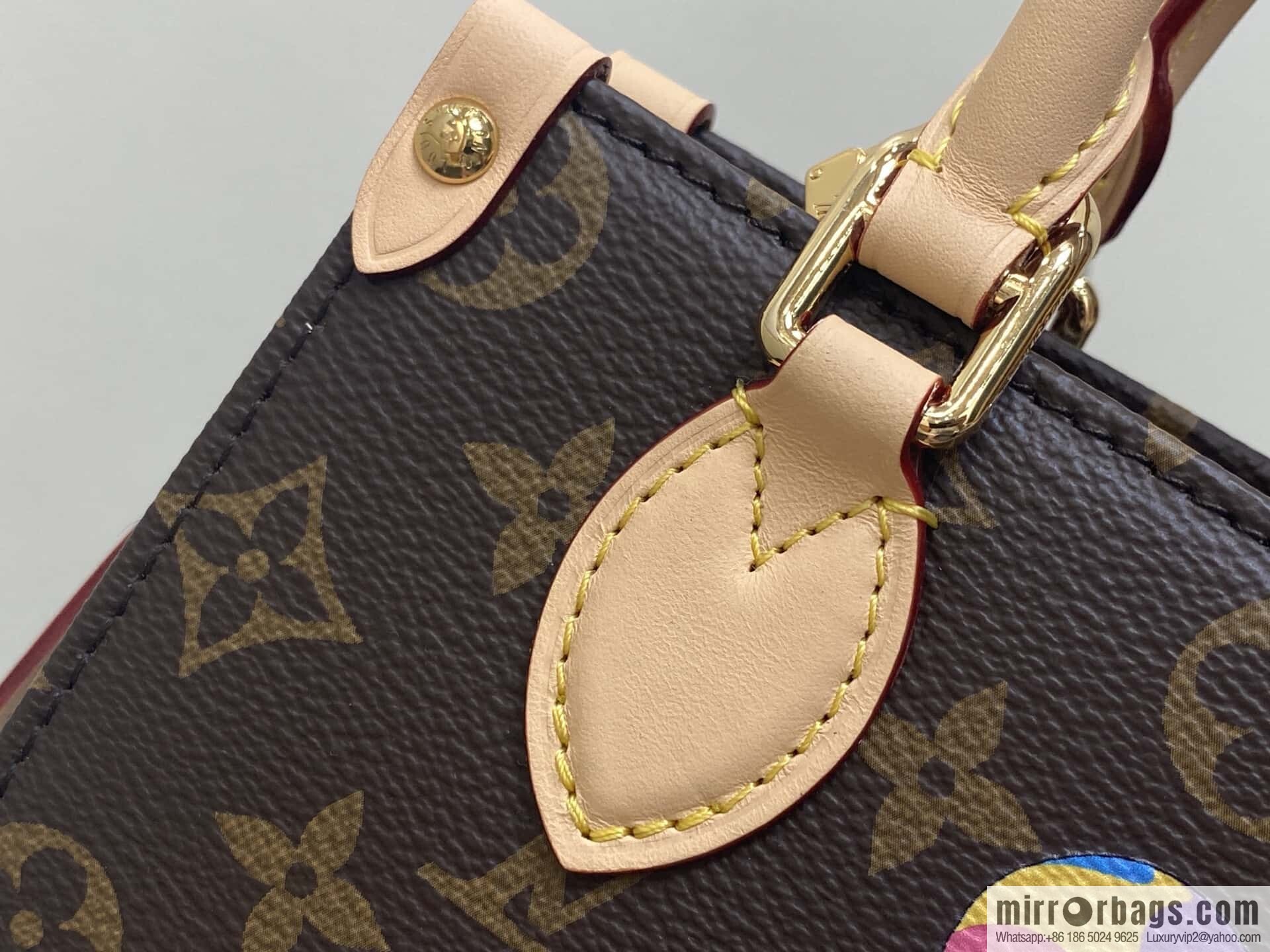 [Boutique‑grade] M13668 presbyopia, panda square bag, variable code chip version LV X TM ONTHEGO BB handbag