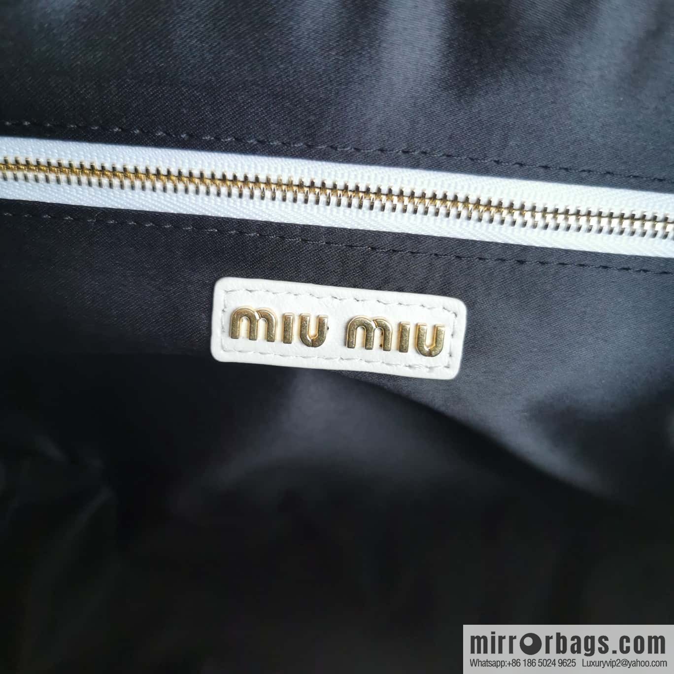5BB124: MiuMiu's new too pretty bowling handbag, white Arcadie Matelassé soft sheepskin handbag