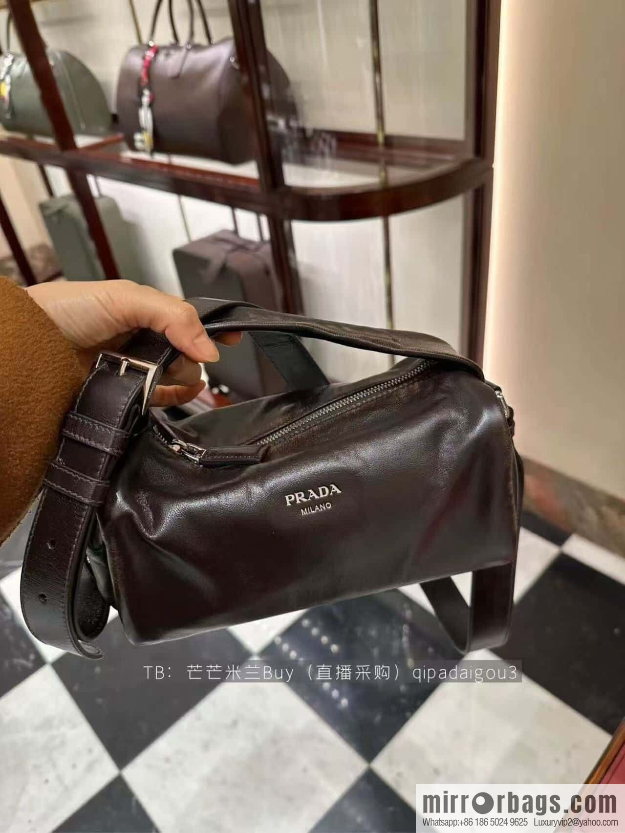 PRADA 🎉 new Boston 🎉 2VH188 imitation old leather🎉🎉